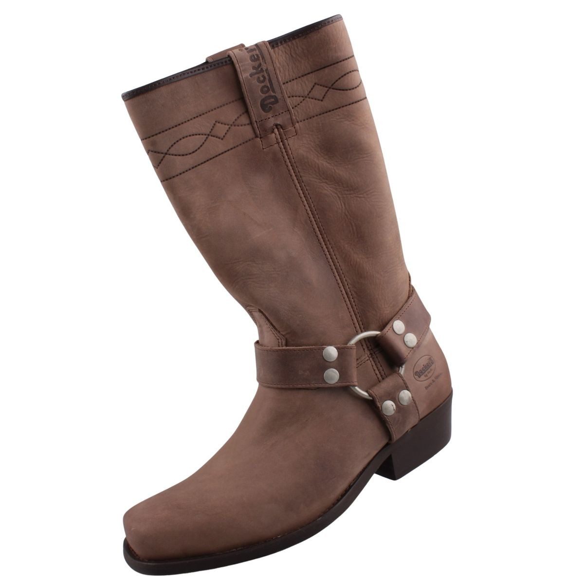 Dockers by Gerli 030140-006004 Stiefel Biker Boots mit charakteristischem Stiefelband