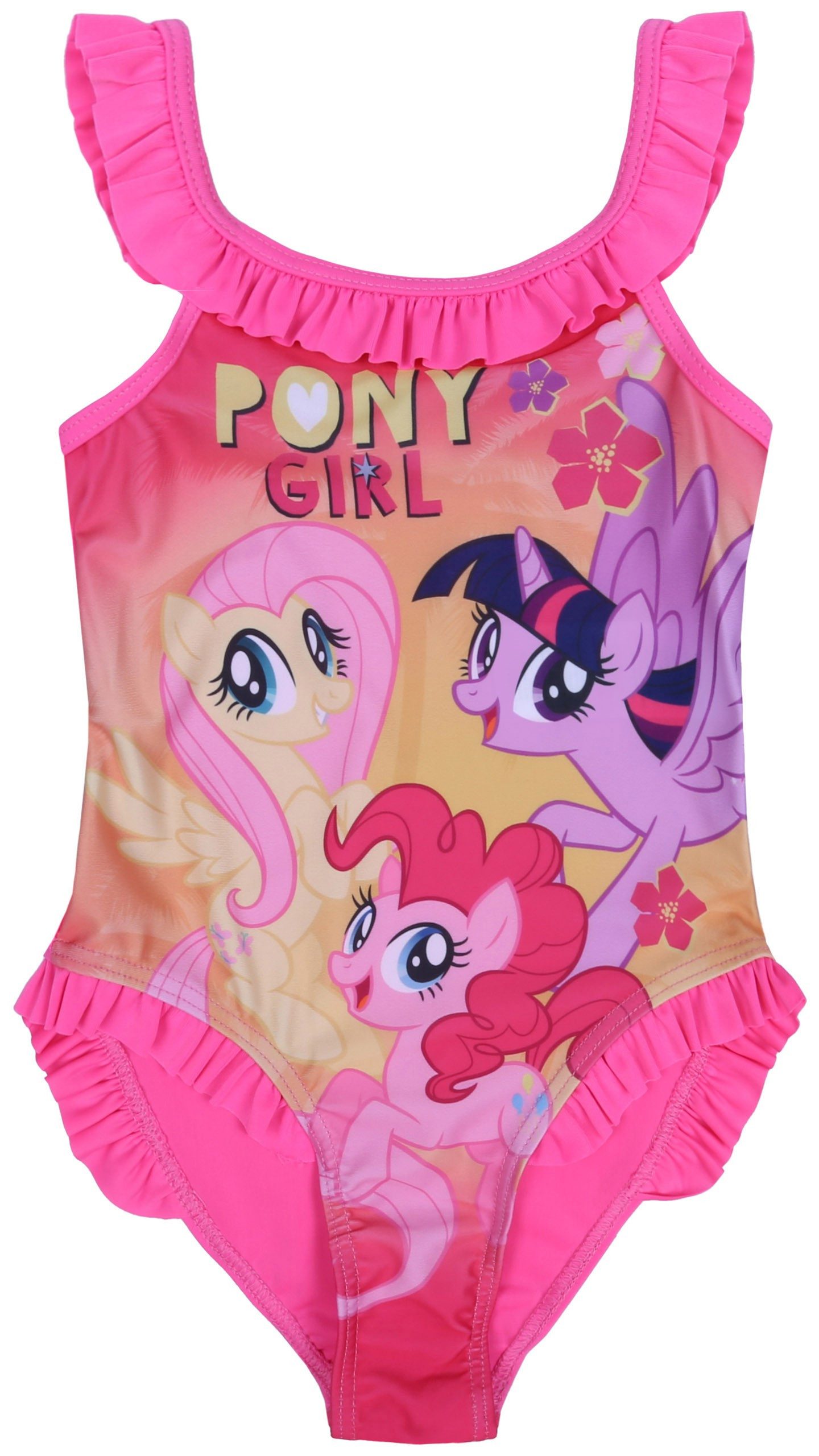 Sarcia.eu Badekleid Rosa Badeanzug mit Rüschen My Little Pony 3-4 Jahre