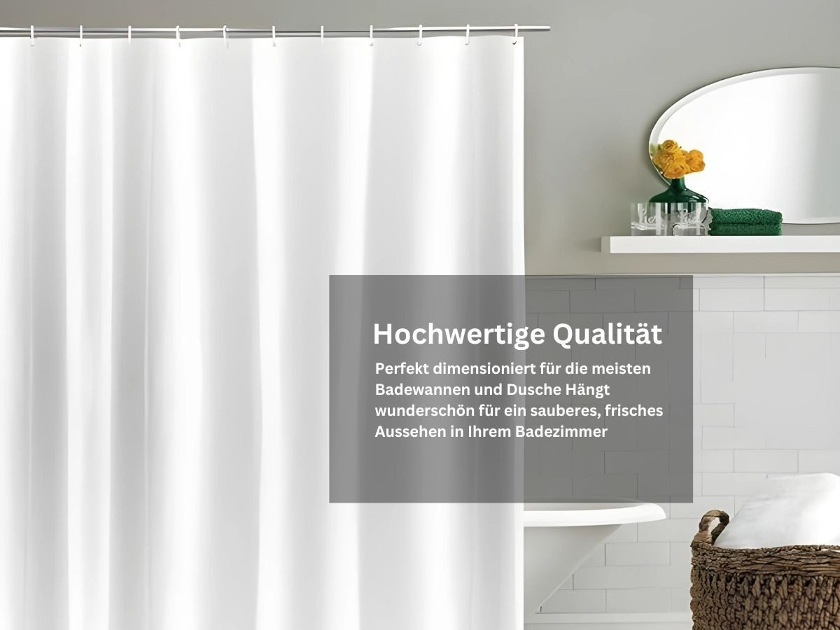 LikeKa Duschvorhang aus Stoff 180x180 cm günstig online kaufen