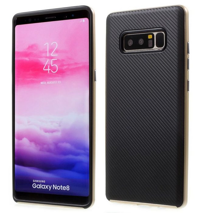 König Design Handyhülle Samsung Galaxy J7 (2017) Samsung Galaxy J7 (2017) Handyhülle Backcover Gold