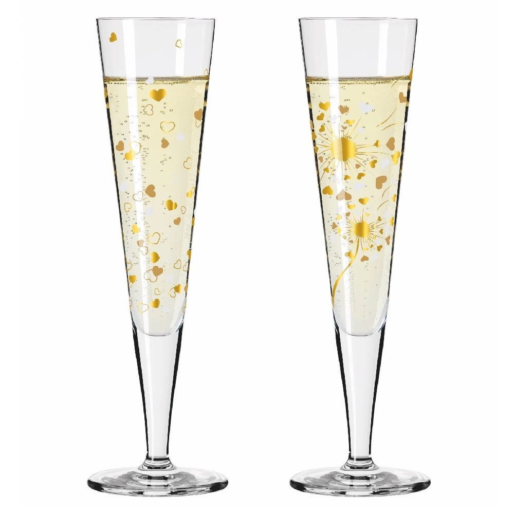 Sektglas Ritzenhoff Goldnacht Champus-Duett A. Vasconcelos F24