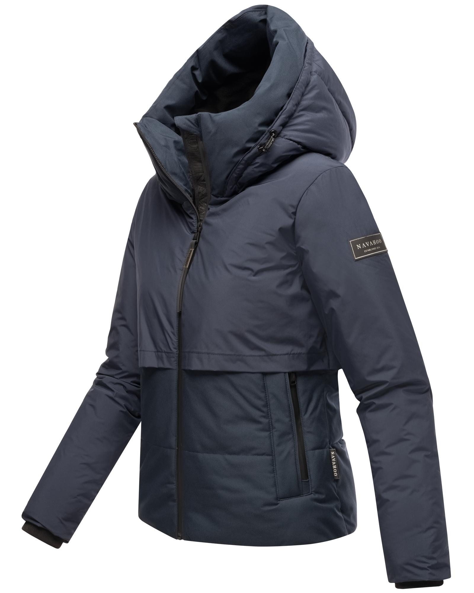 Navahoo Steppjacke Liebesküken XIV modische Damen Winterjacke mit Fleece-Innenfutter