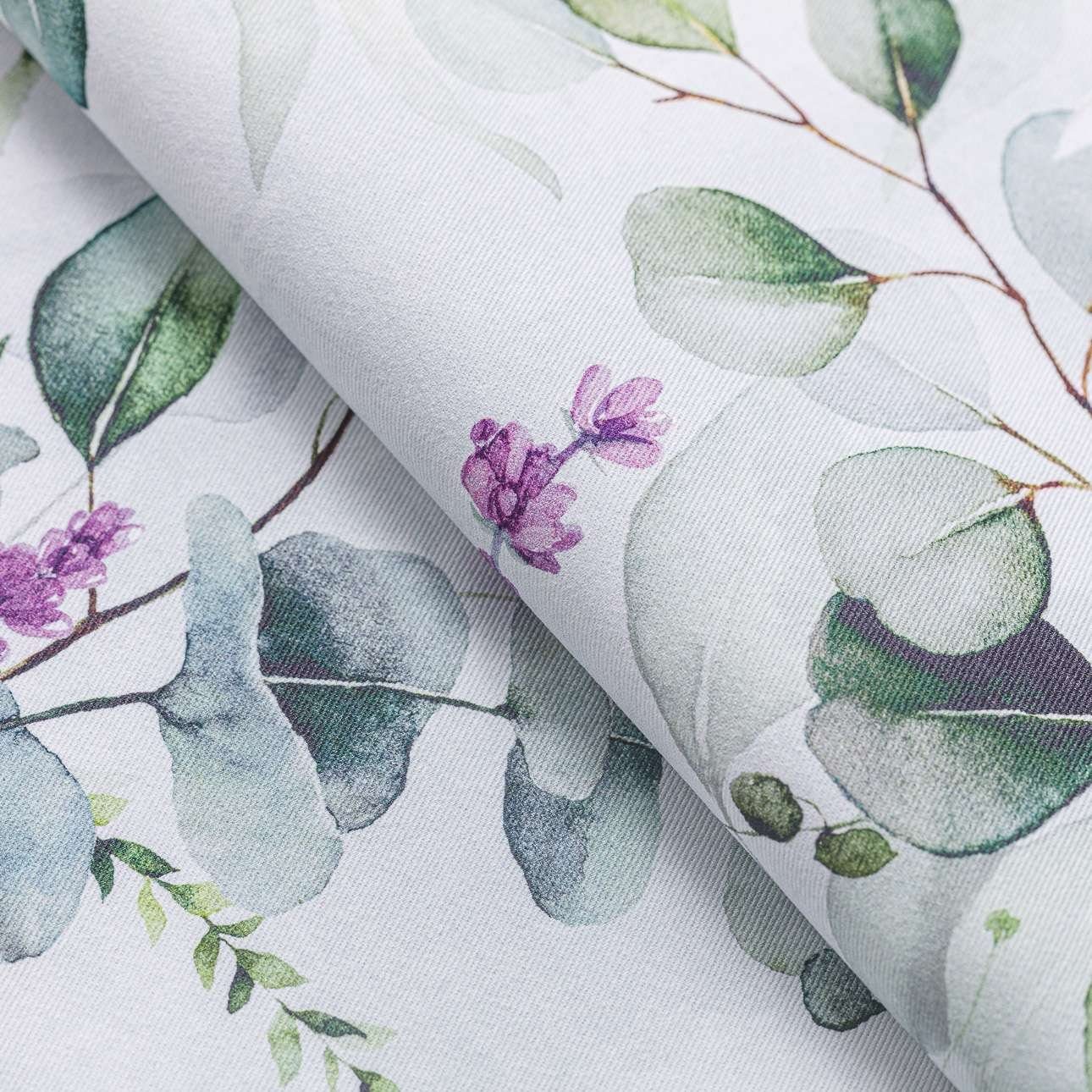 Kissenbezüge Kinga, Flowers, Blumenmotive, mintgrün-weiß | Gemustert Dekoria