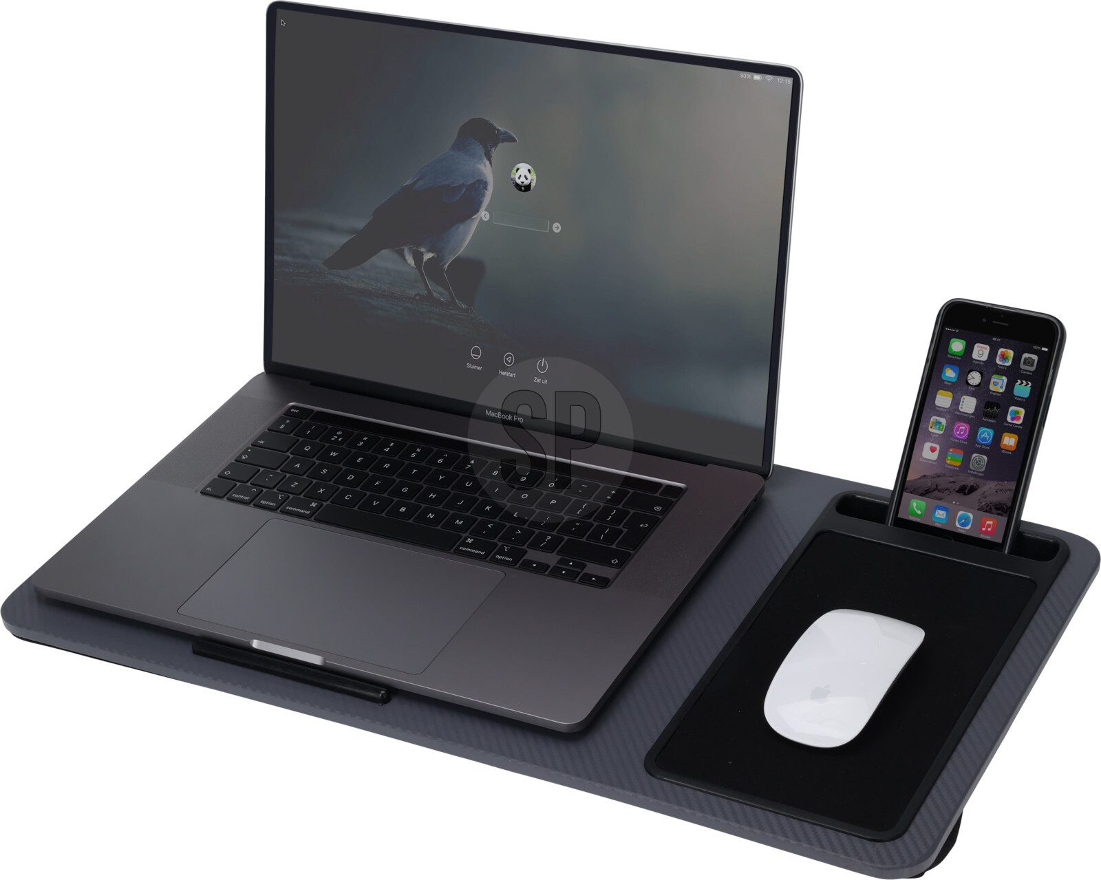 Mojawo Laptop Tablett Betttisch Frühstückstablett Serviertablett Laptoptisch Tablettisch, Holz
