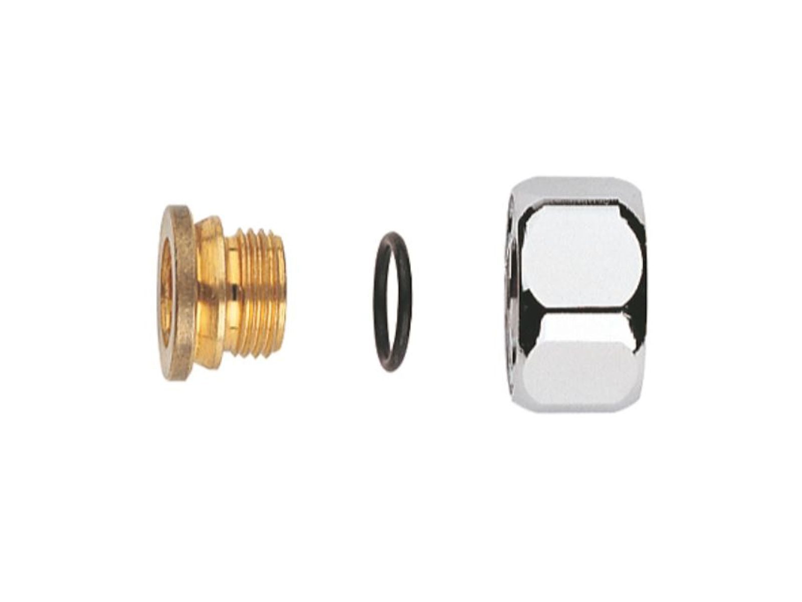Grohe Badarmatur Anschlussverschraubung 1/2 Zoll, chrom - 45044000