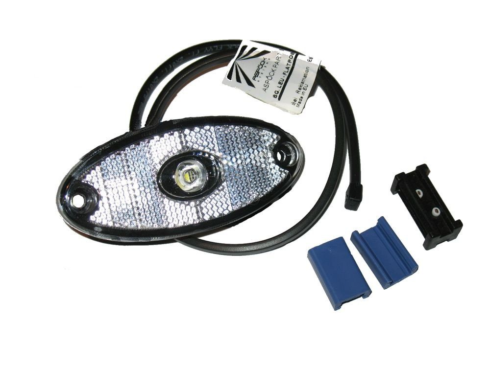 Anhänger Aspöck Begrenzungsleuchte Flatpoint 2 LED Weiss 0,5 m Kabel