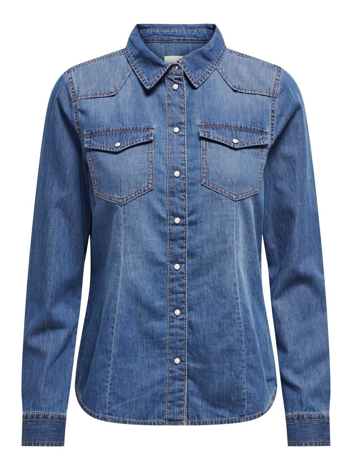 Jeansbluse ONLALEXA L/S DNM SHIRT FS NOOS