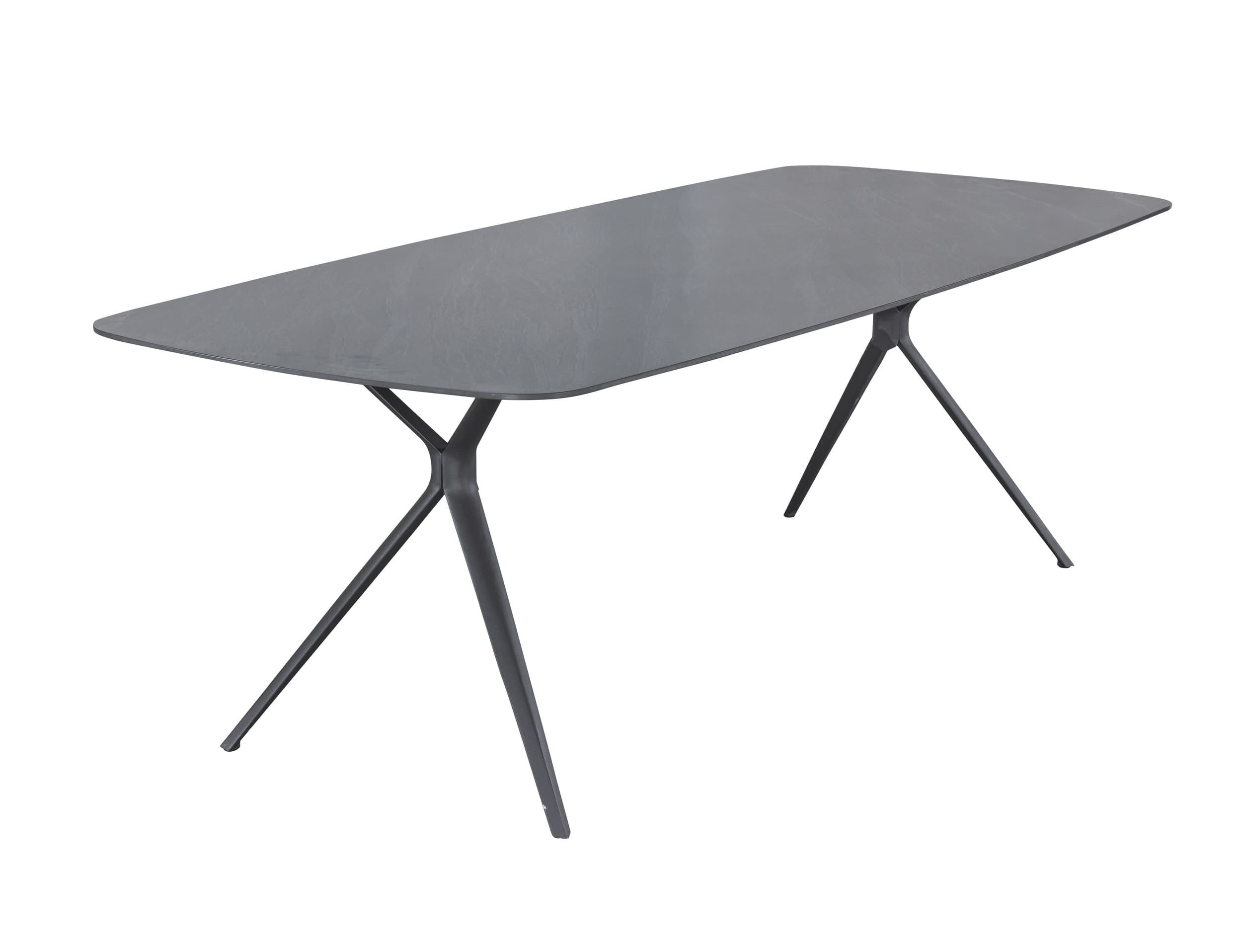 LC Garden Garten-Essgruppe Bari Gartenset III 5tlg. anthrazit Esstisch 180cm + 4 Gartenstühle