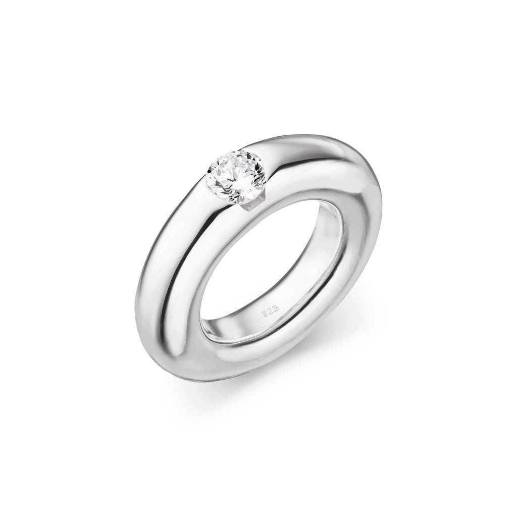 SKIELKA DESIGNSCHMUCK Silberring Silber Ring "Round" günstig online kaufen