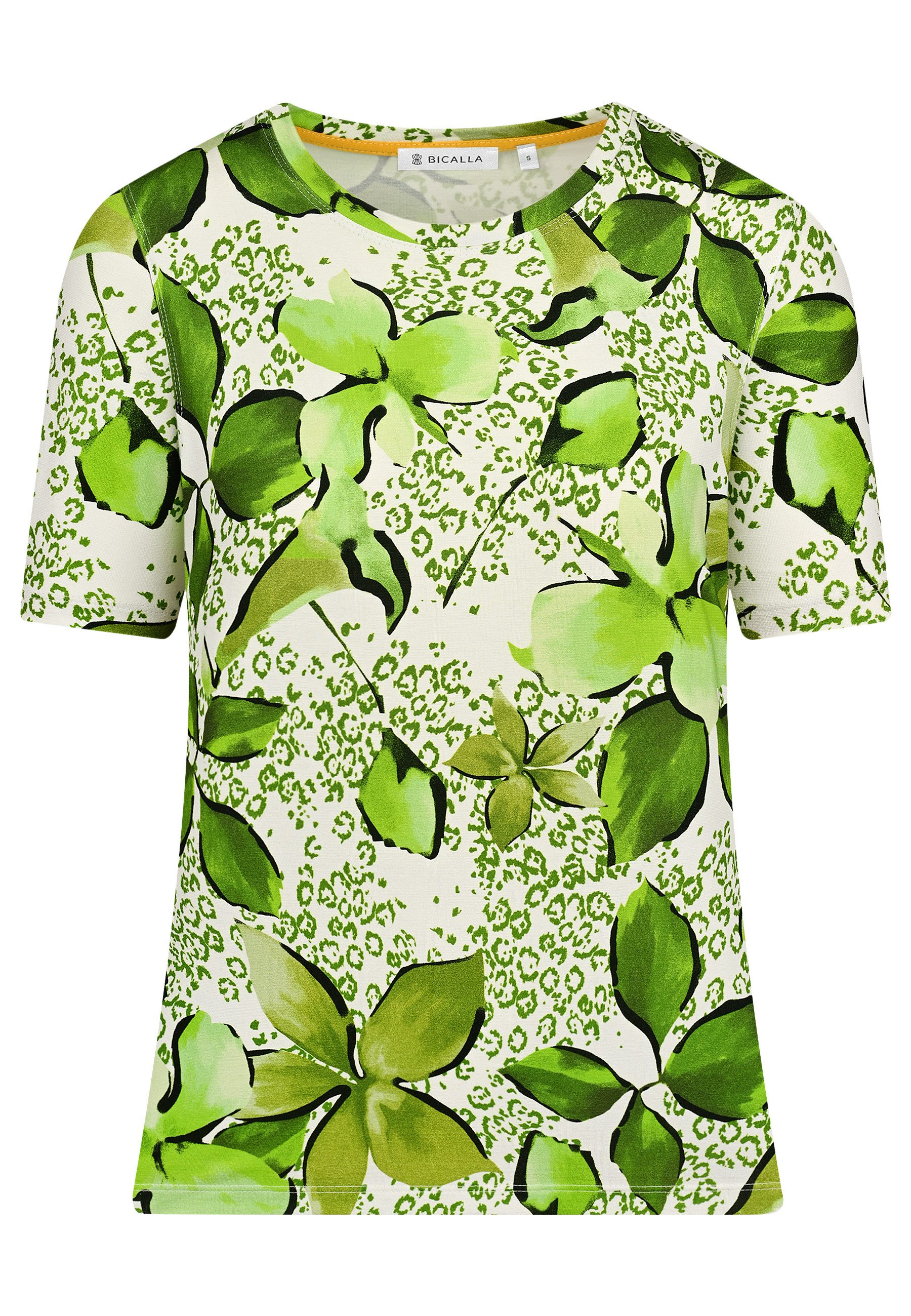 BICALLA T-Shirt Shirt AnimalFlower - 01/white-green günstig online kaufen