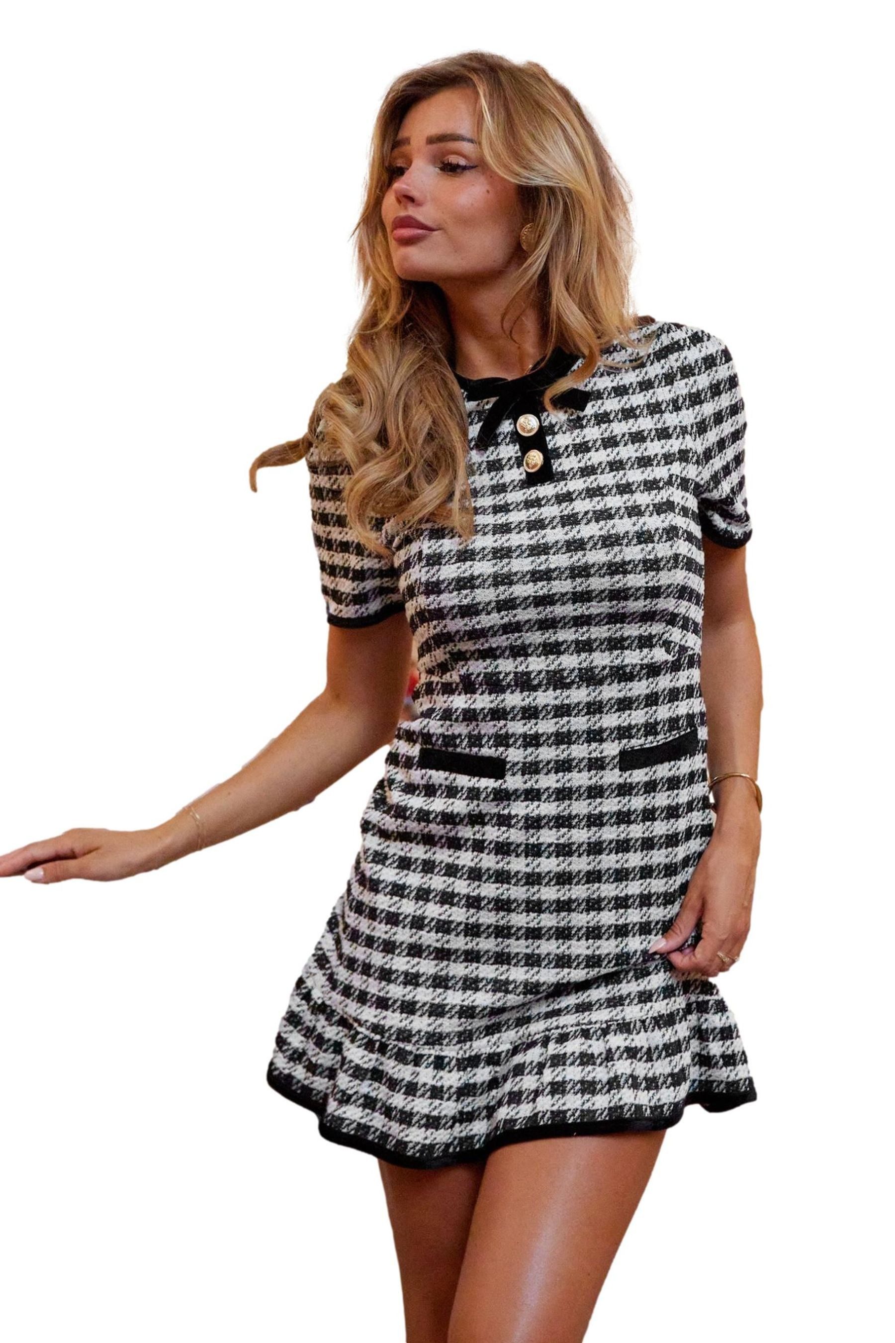 LIPSY Minikleid Lipsy Ausgestelltes Bouclé-Minikleid, Regular (1-tlg) günstig online kaufen