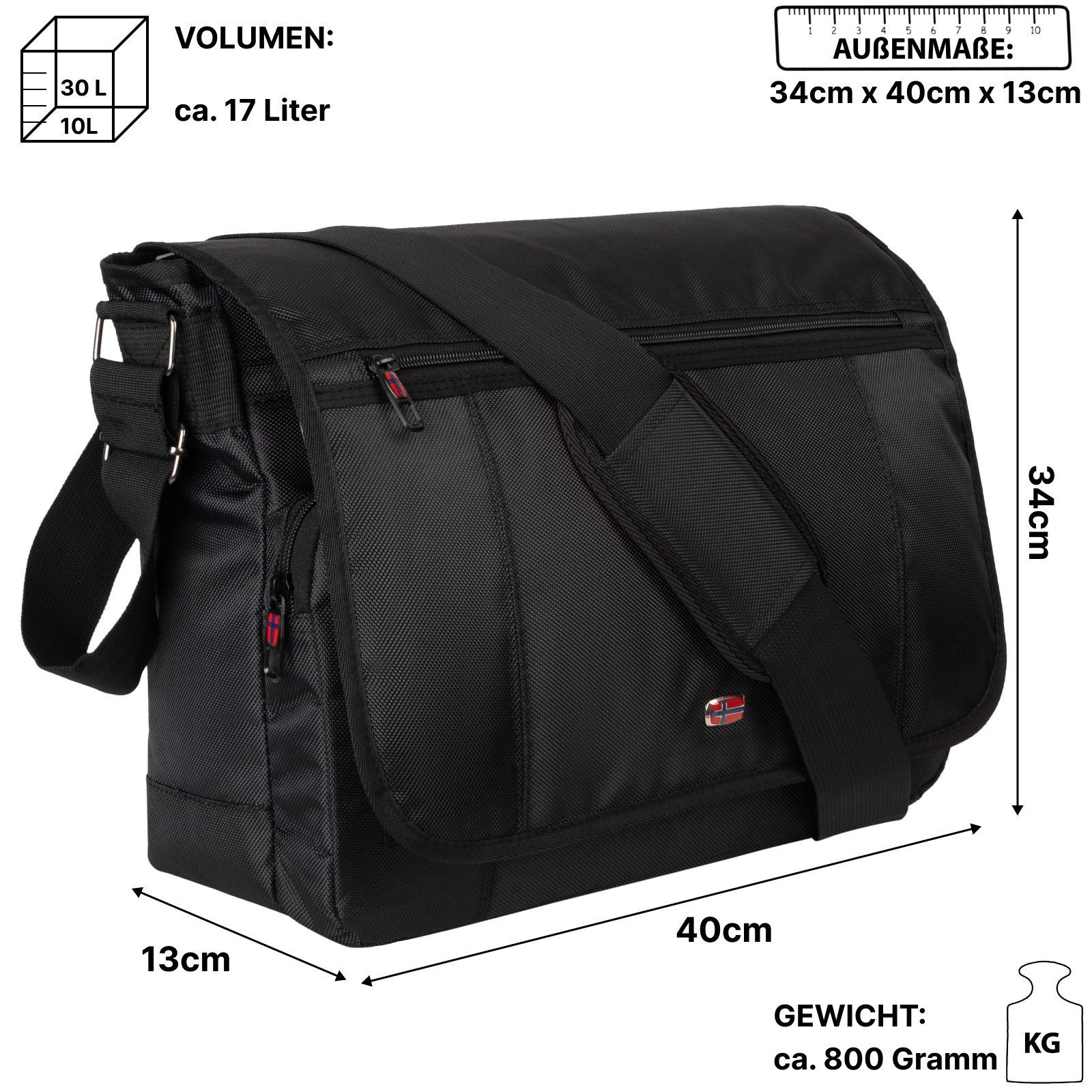EAAKIE Umhängetasche Laptop Umhängetasche Business Messenger günstig online kaufen