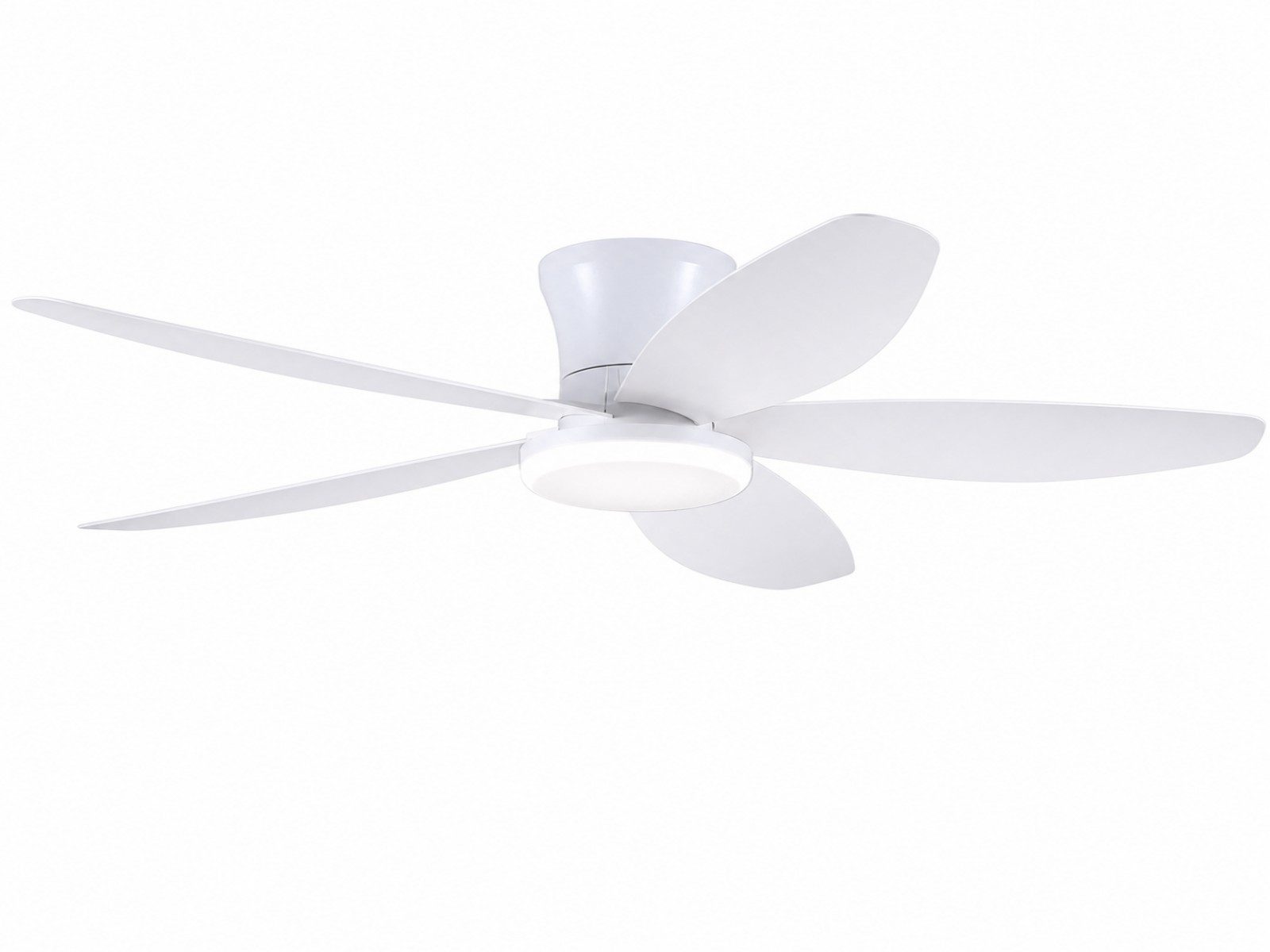 Surtime Deckenventilator mit LED-Beleuchtung, leiser Motor, 6 Geschwindigkeitsstufen, 5 Flügel, ⌀ 91 cm, 36 W, 35 dB, Fernbedienung– für Räume bis 20 m²