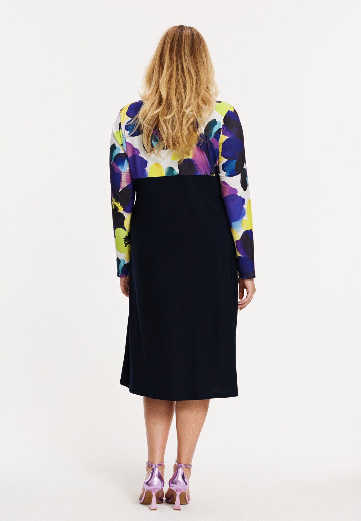 YOEK A-Linien-Kleid Damen Kleid Flare Fit Bio-Baumwolle