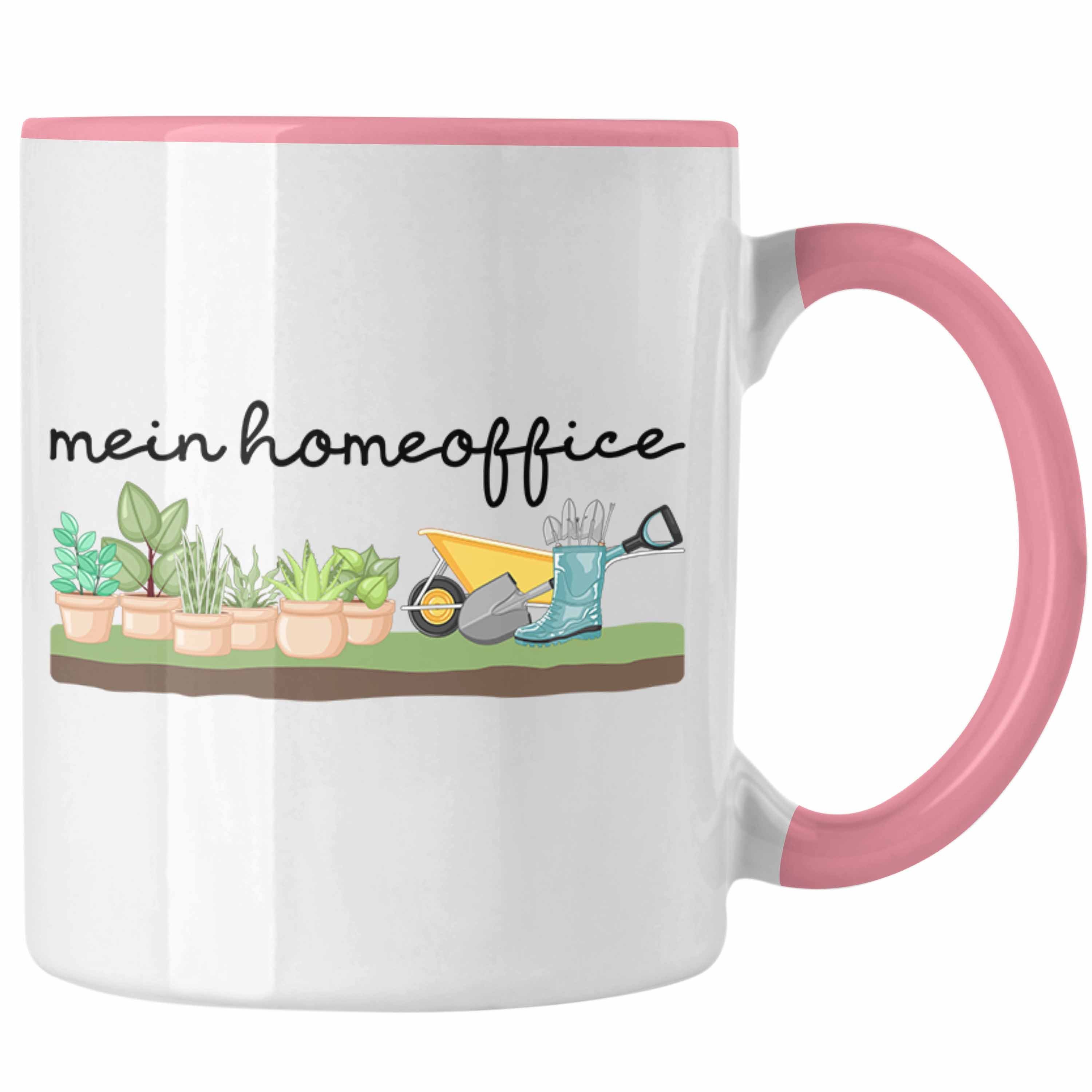 Lustig Geschenkidee Hobbygärtner Trendation Tasse Mein Geschenk - Gärtner Trendation Rentnerin Rosa Rentner Tasse Homeoffice