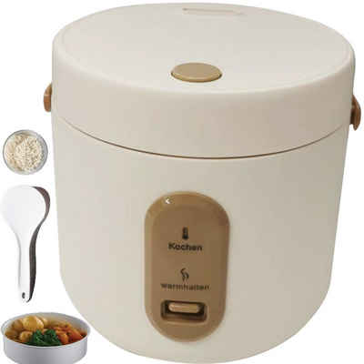 Mutoy Multikocher 2L Reiskocher mit Dampfgarer,Antihaft-Garen,One-Touch-Bedienung, Perfekt für 1-4 Personen zum Kochen von Reis,Fleisch,Nudeln oder Suppe