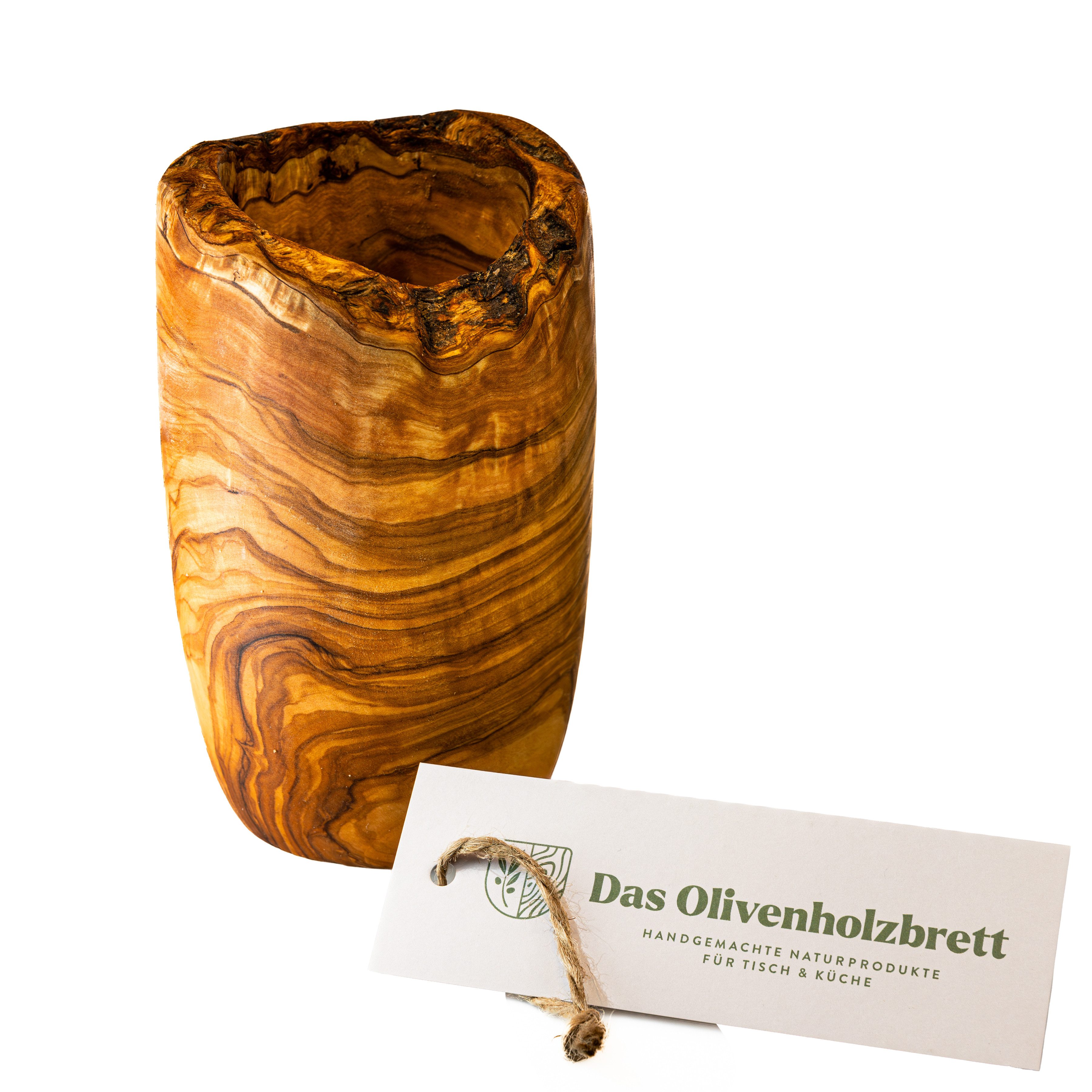 dasOlivenholzbrett Besteckhalter Köcher aus Olivenholz im Naturschnitt (ohn günstig online kaufen