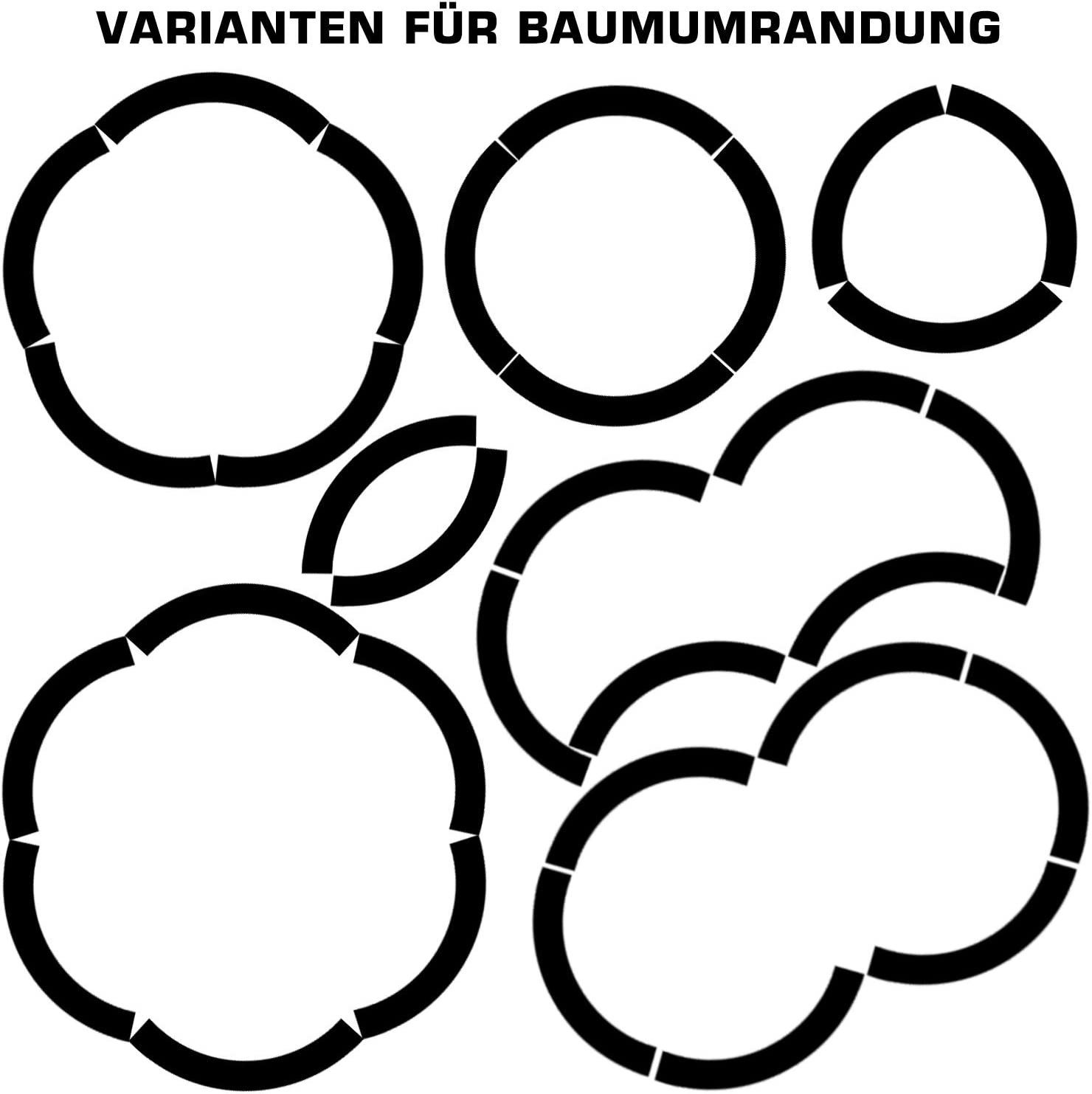 @tec Leichtbeton-Bauplatte Rasenstein Bogen, Betonform, Schalungsform, Gießform, für Beton, Rasenkante