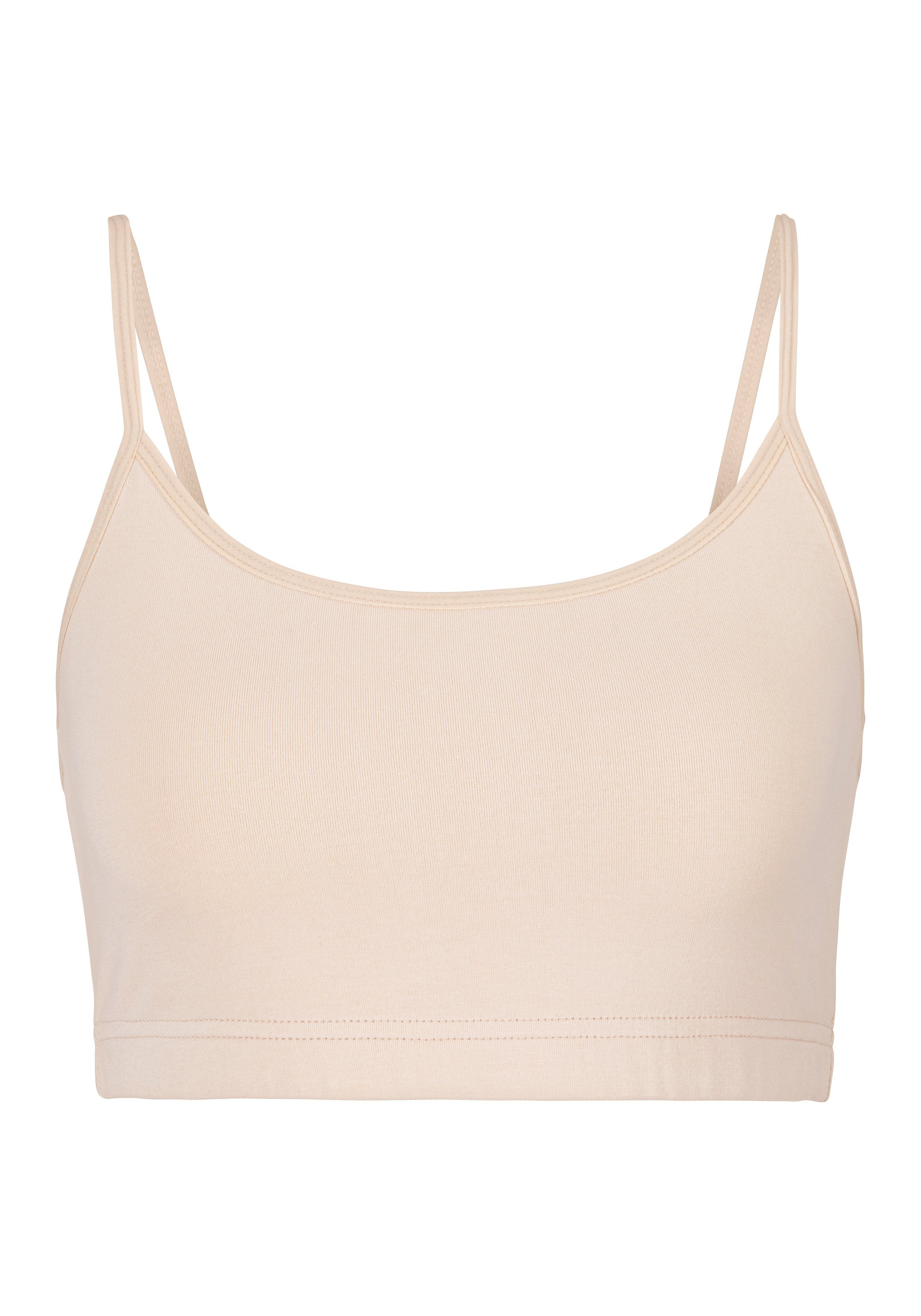 LASCANA Bustier (2er-Pack) aus elastischer Baumwolle, Bustier-BH