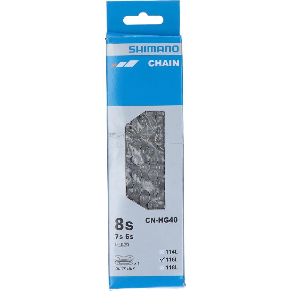 Fahrradkette SHIMANO Kette CN-HG40 Fahrradkette 6-/7-/8-fach 116 Glieder für Schalt