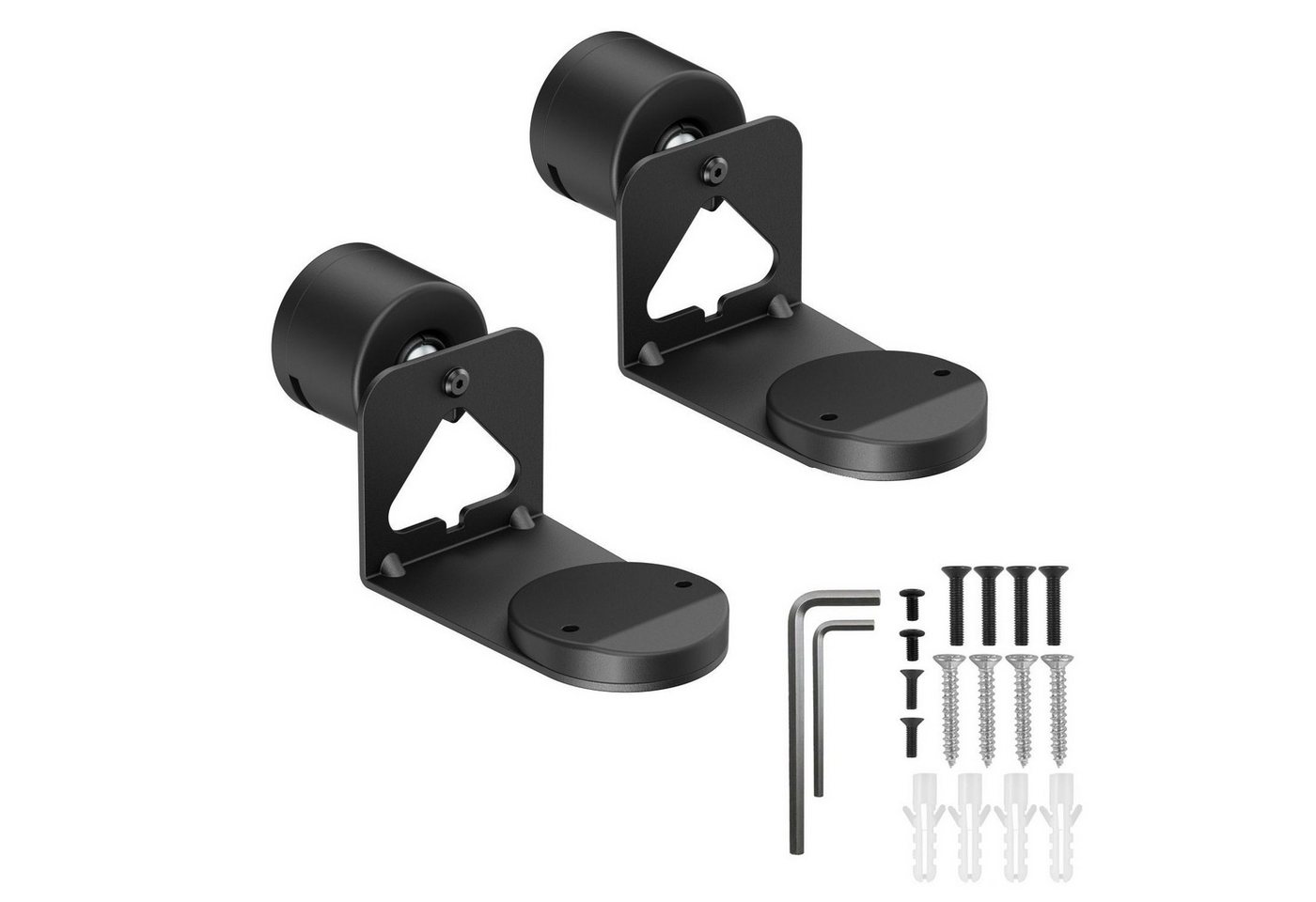 ARLI Lautsprecher-Wandhalterung 2x Wandhalterung kompatibel mit Sonos Era 100 & 300, (2-tlg., Lautsprecherhalter neigbar & schwenkbar schwarz)