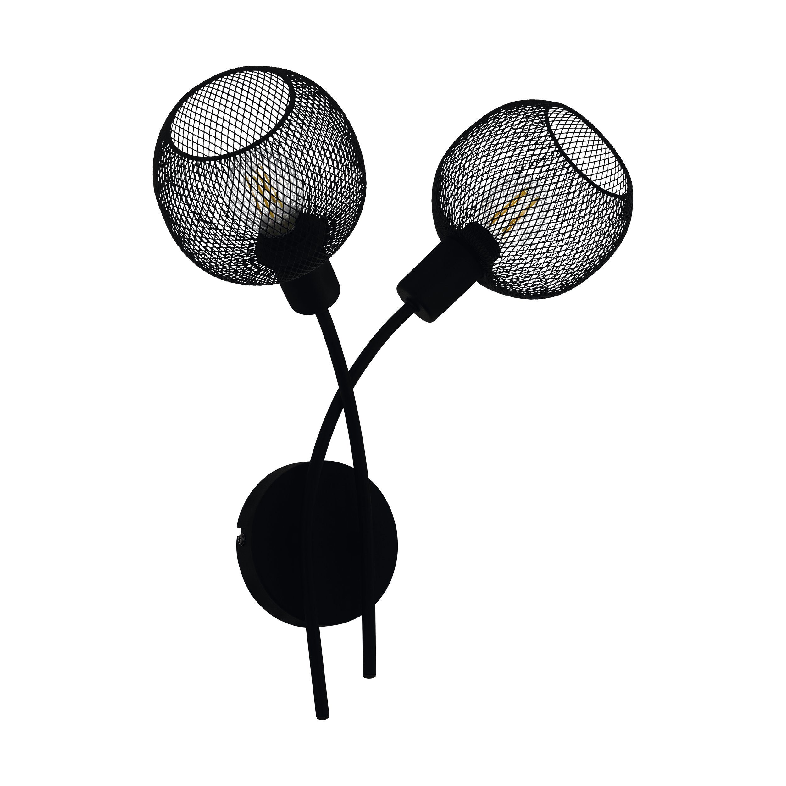 EGLO LED Wandleuchte Wrington 1, Leuchtmittel exklusive, Wandlampe, Wandleuchte innen, Stahl, Wohnzimmerlampe, Flurlampe, E14