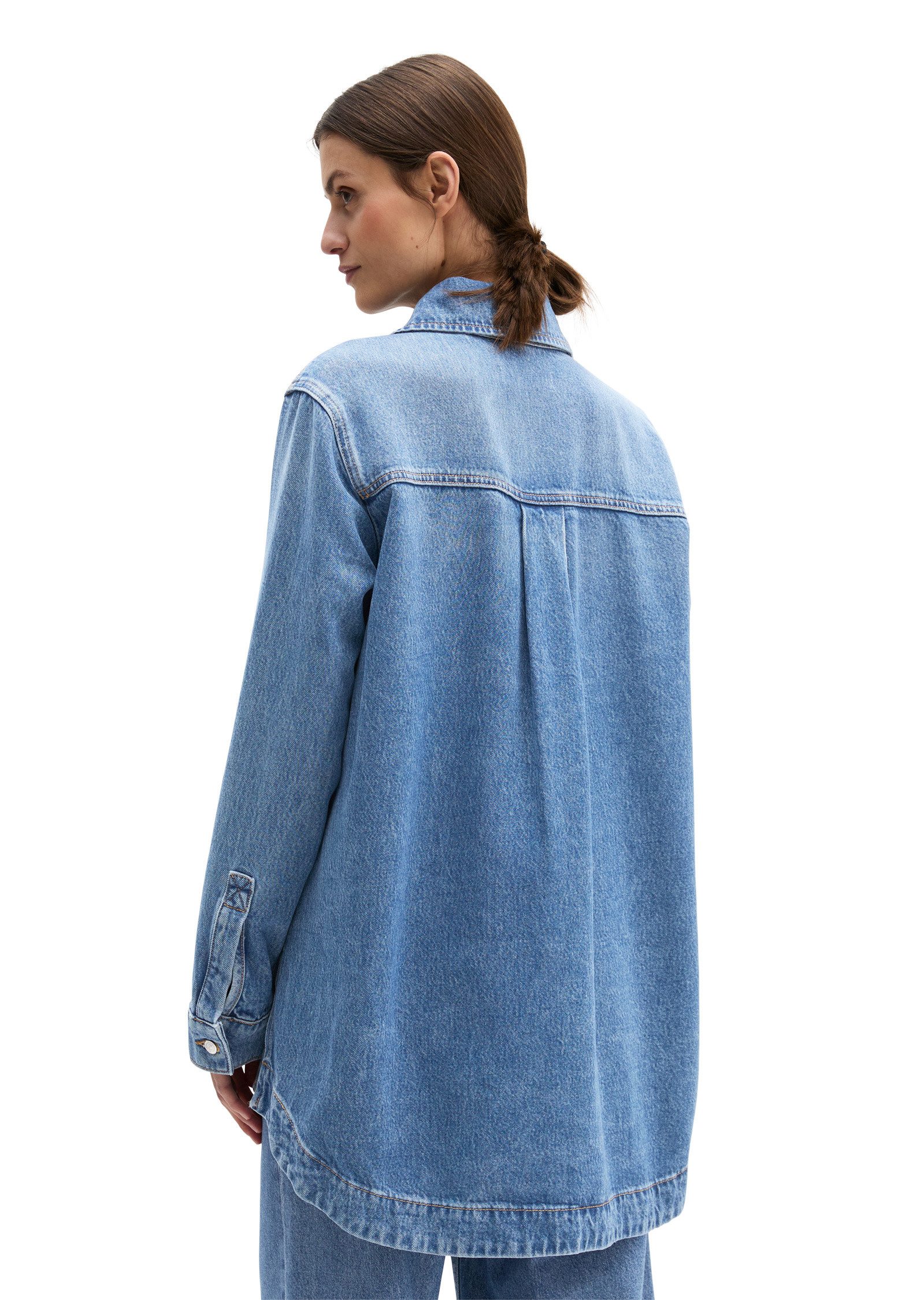 Marc O'Polo Jeansbluse aus TENCEL™ Lyocell-Mix