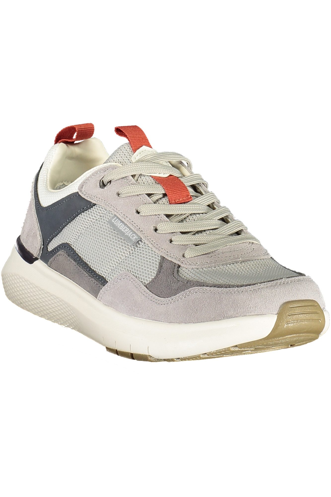 LUMBERJACK Sneaker Grauer Herrensportschuh mit blauen Details &