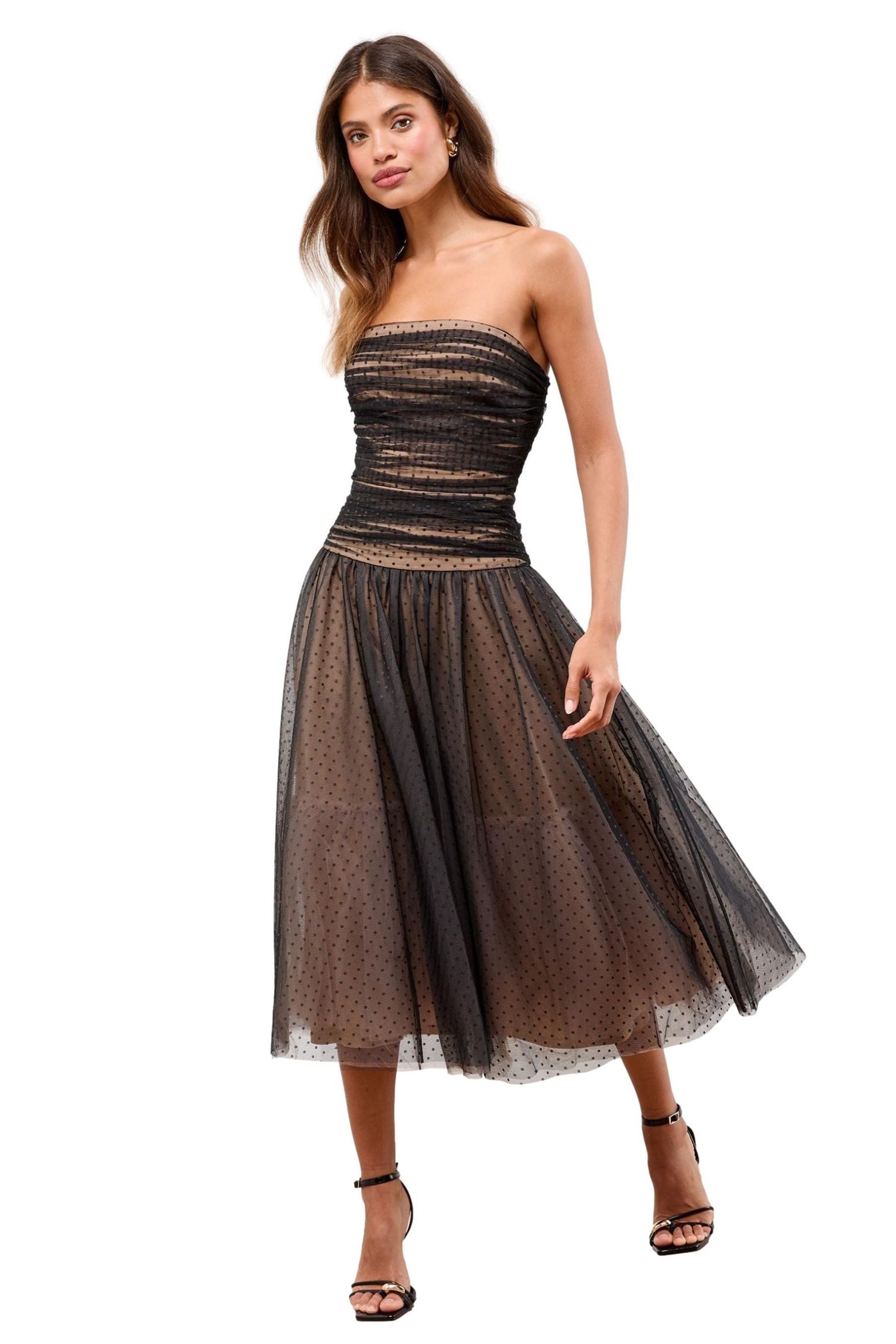 LIPSY Bandeaukleid Premium Festliches Kleid mit Bandeau-Ausschnitt (1-tlg) günstig online kaufen