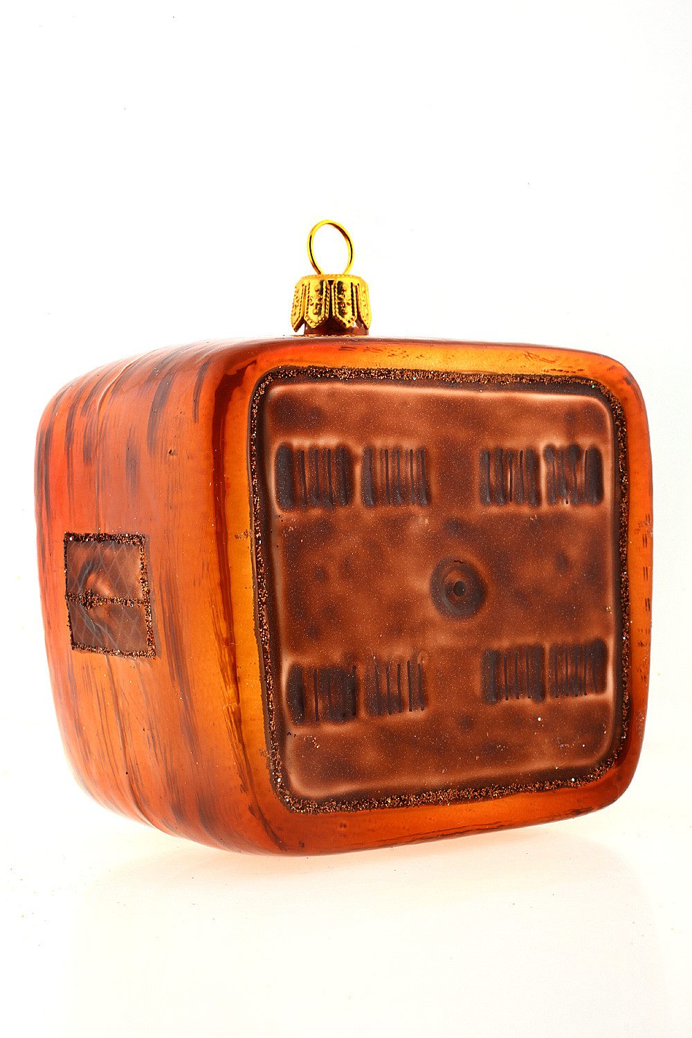 Hamburger Weihnachtskontor Christbaumschmuck Fernseher, Dekohänger - mundgeblasen - handdekoriert