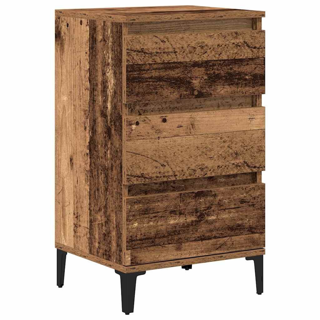 vidaXL Nachttisch Nachttisch Altholz 45 x 35 x 44 cm Holzwerkstoff (1-St)