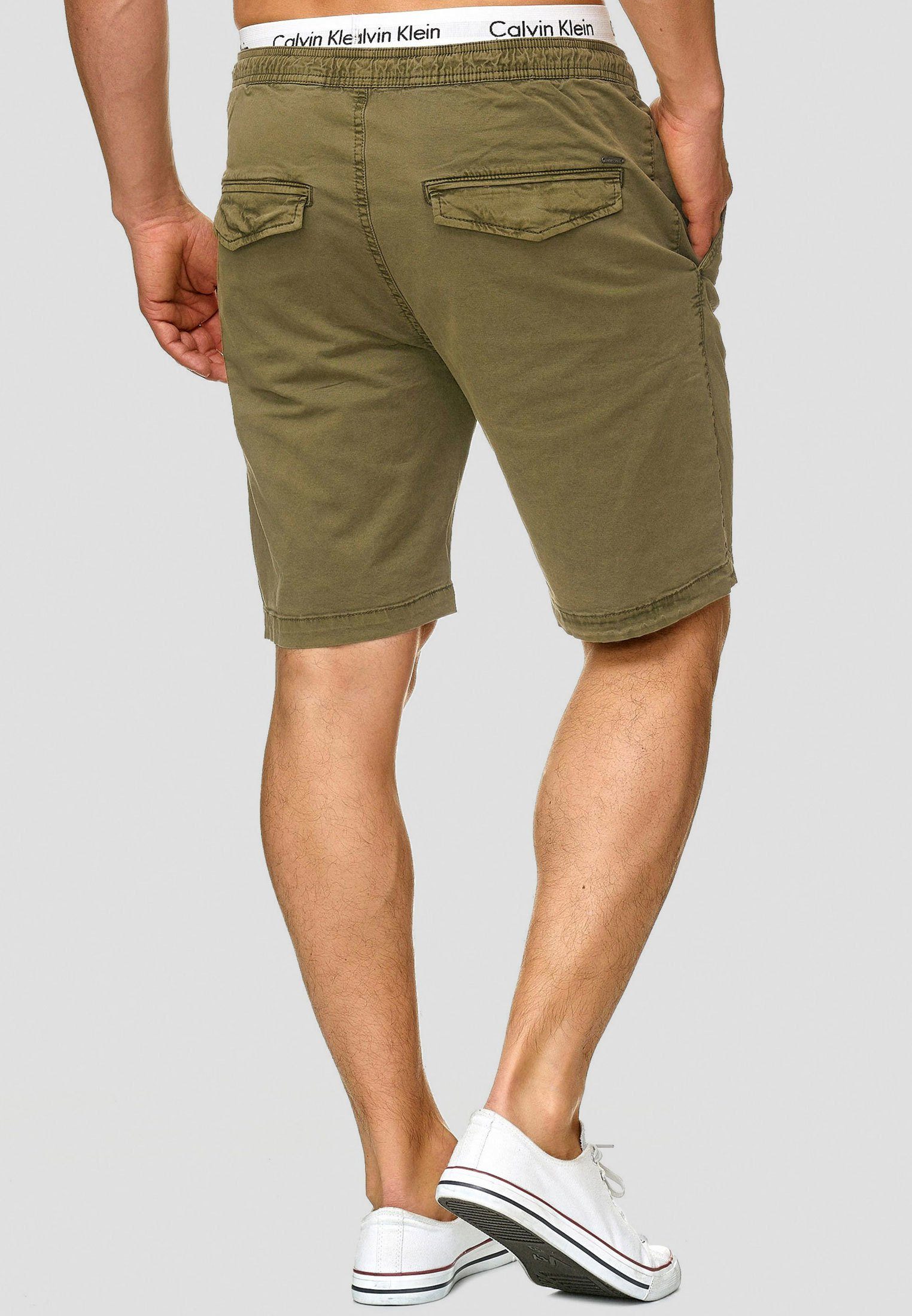 INDICODE Chinoshorts Herren Kelowna Chino Shorts Herrenshorts mit elastischem Bund und Kordelzug – Bild 5 von 5