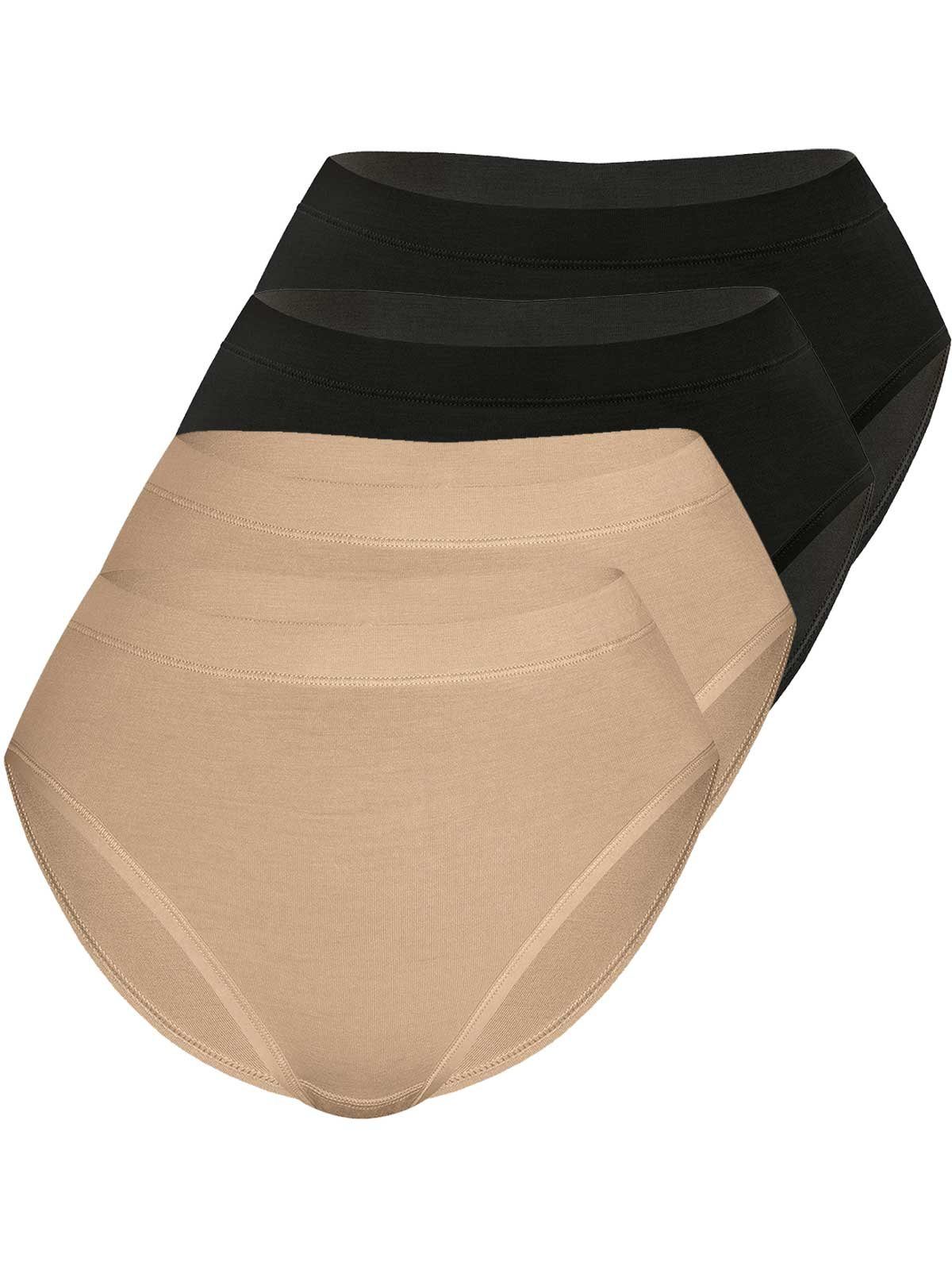 Sassa Bikinislip 4er Sparpack Slip Mini LOVELY SKIN (Spar-Set, 4-St) Zwickel