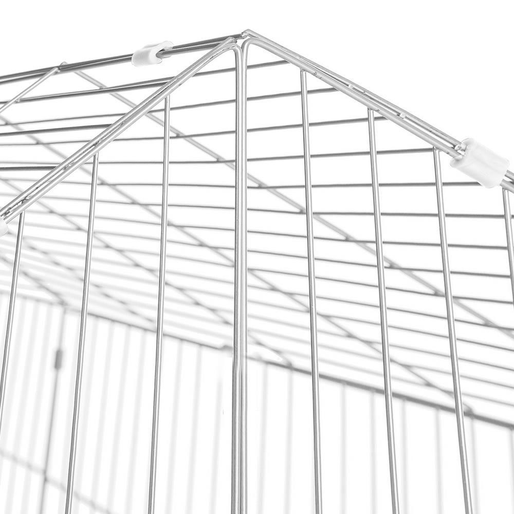 Melko Freigehege Freigehege mit Sonnenschutz Tierlaufstall Tiergehege Freilauf, praktischen Sonnenschutz