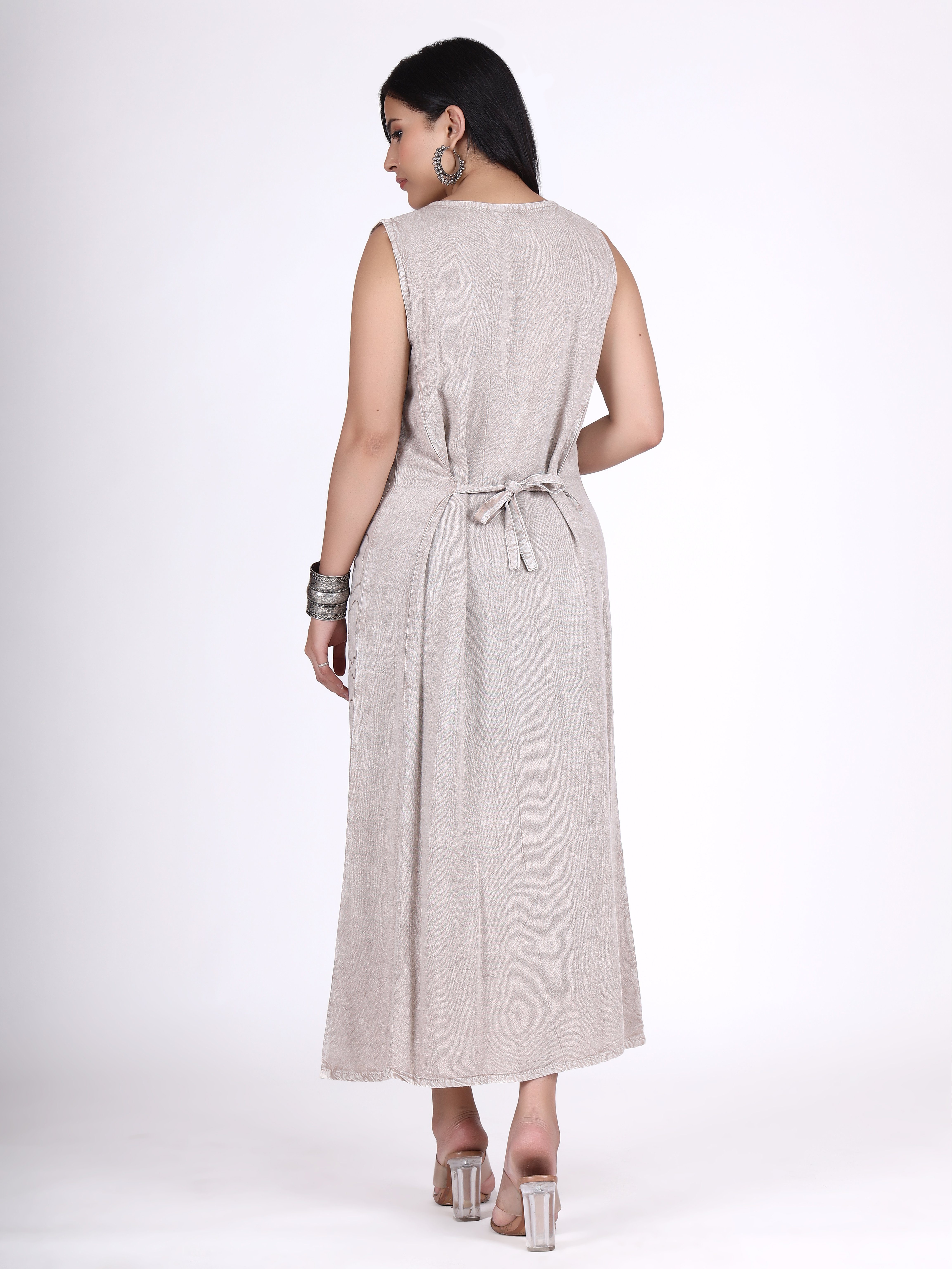 Guru-Shop Midikleid Besticktes Boho Sommerkleid, indisches günstig online kaufen