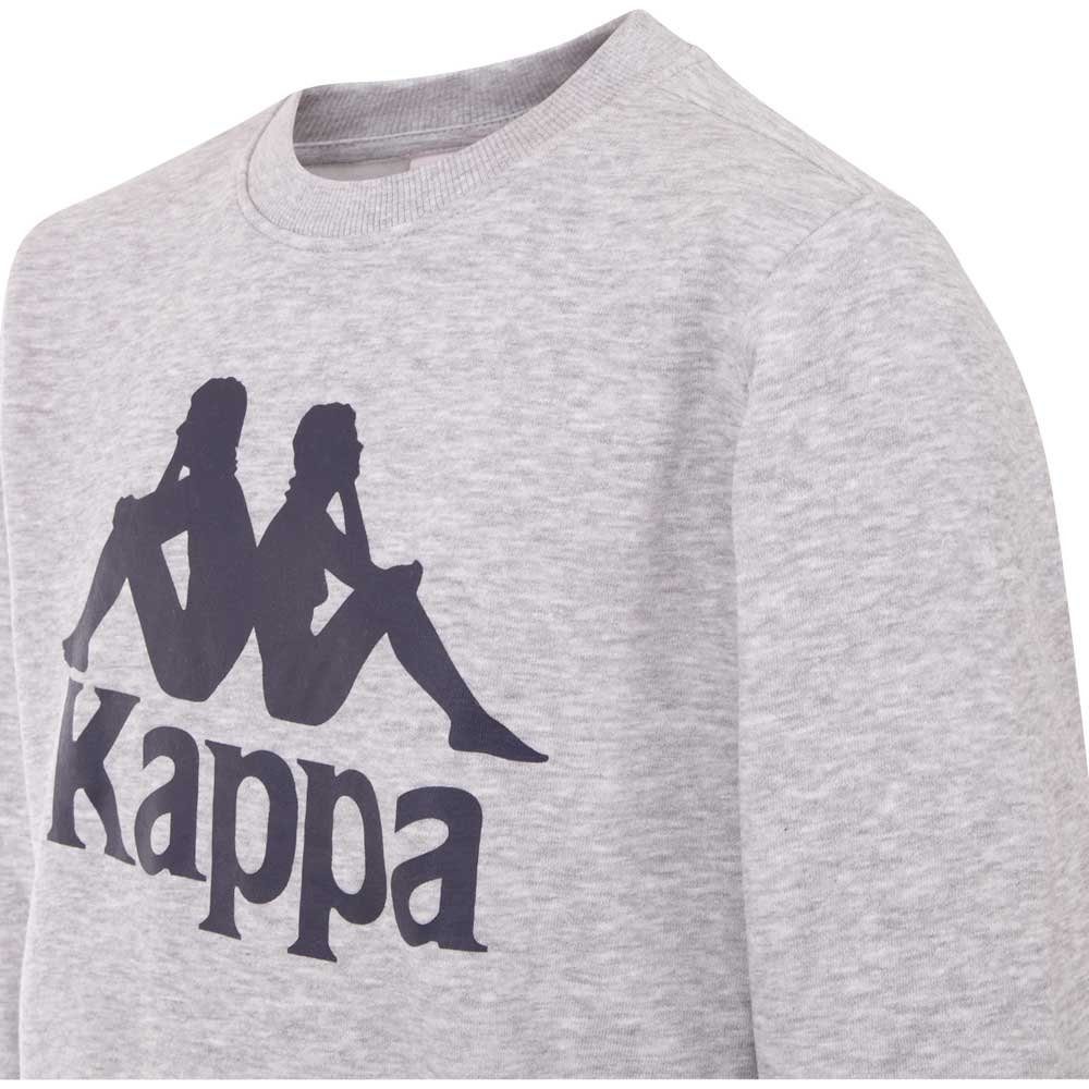 Sweat-Qualität Sweater in Kappa high-rise melange kuscheliger