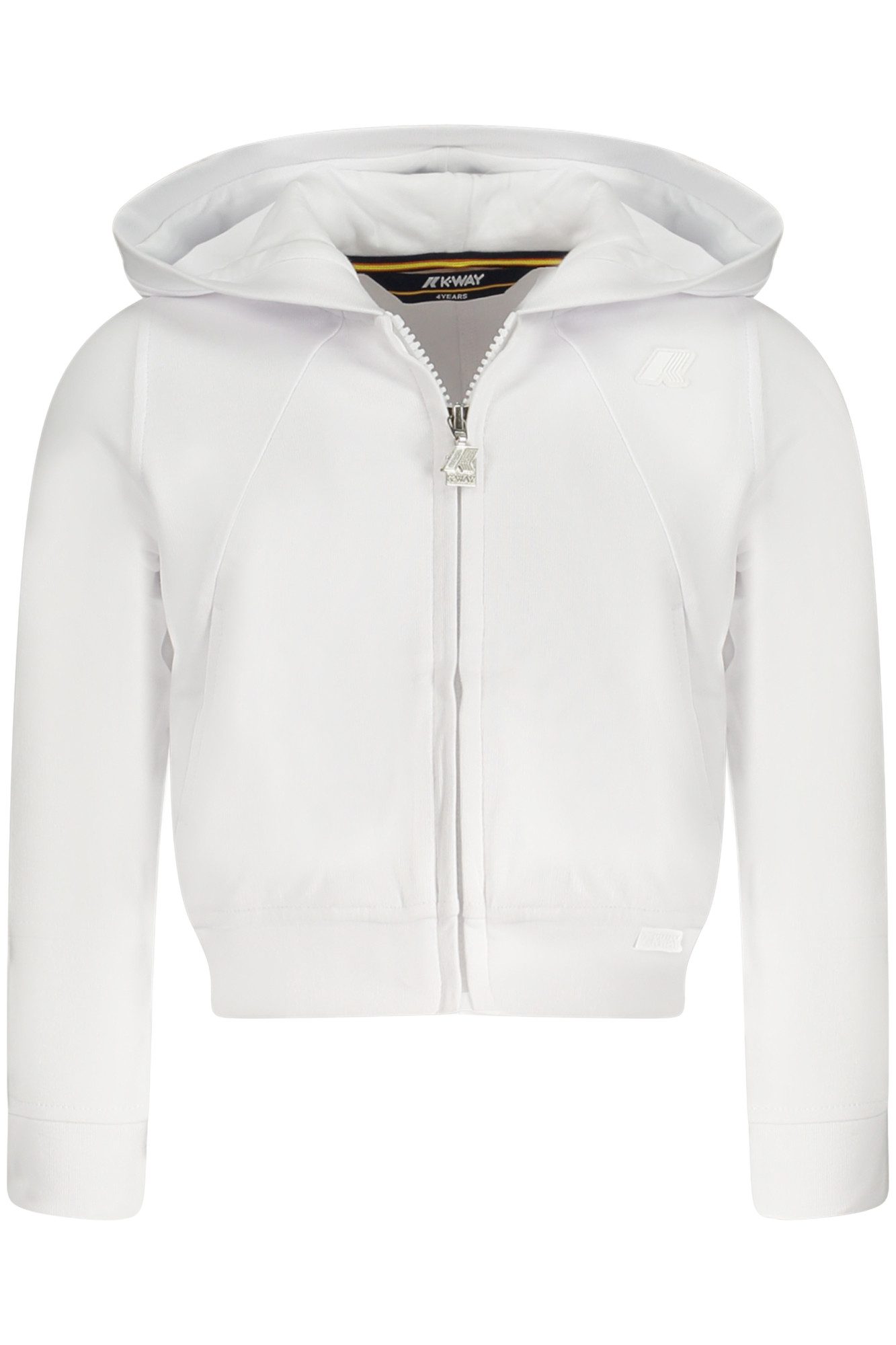 K-WAY Sweatshirt Weißer Mädchen Kapuzenpullover mit