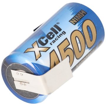 XCell XCell 4500mAh Sub-C NiMH Akku mit Lötfahne Z-Form Akku 4500 mAh (1,2 V)