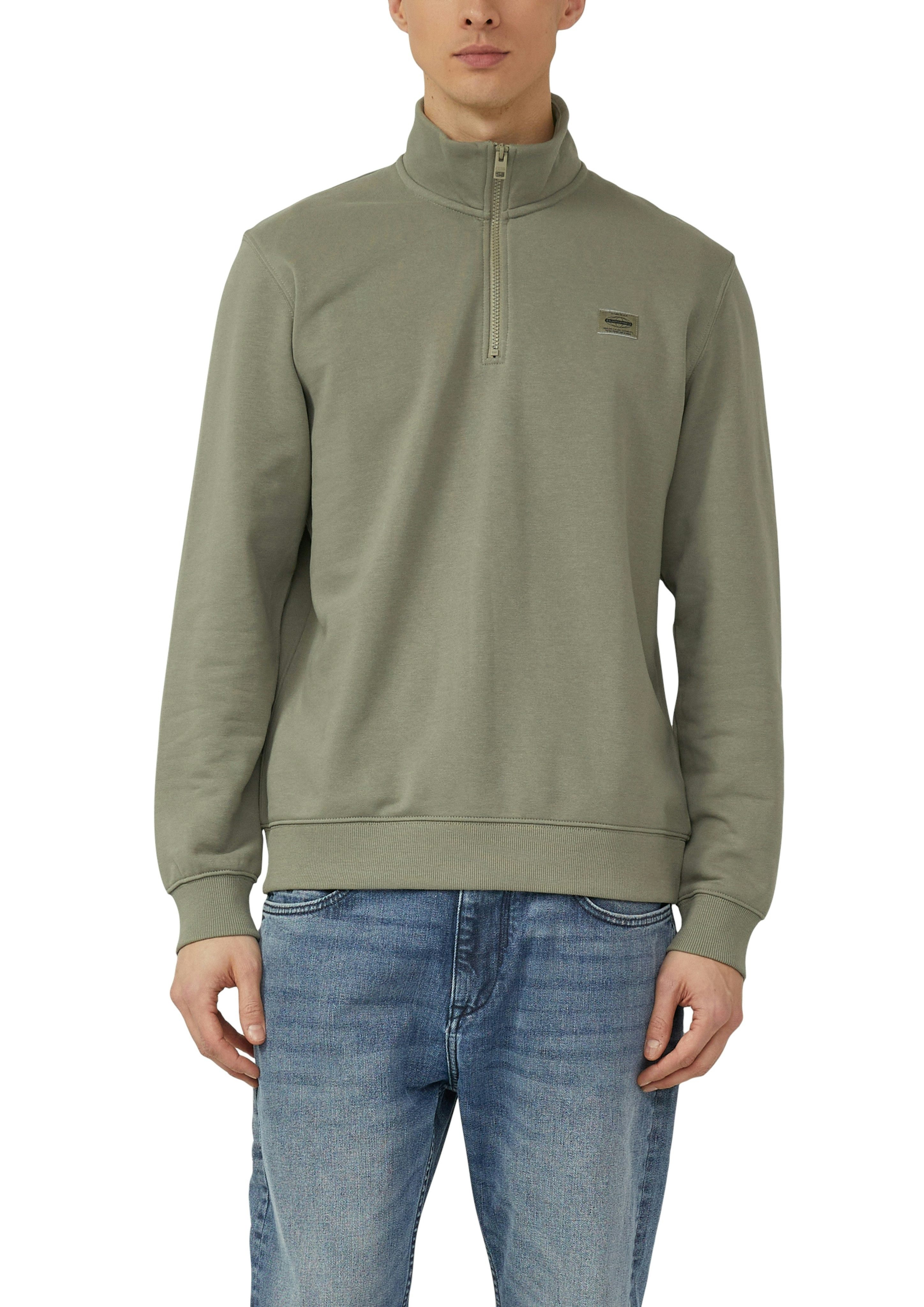 s.Oliver Sweater mit Troyer-Kragen