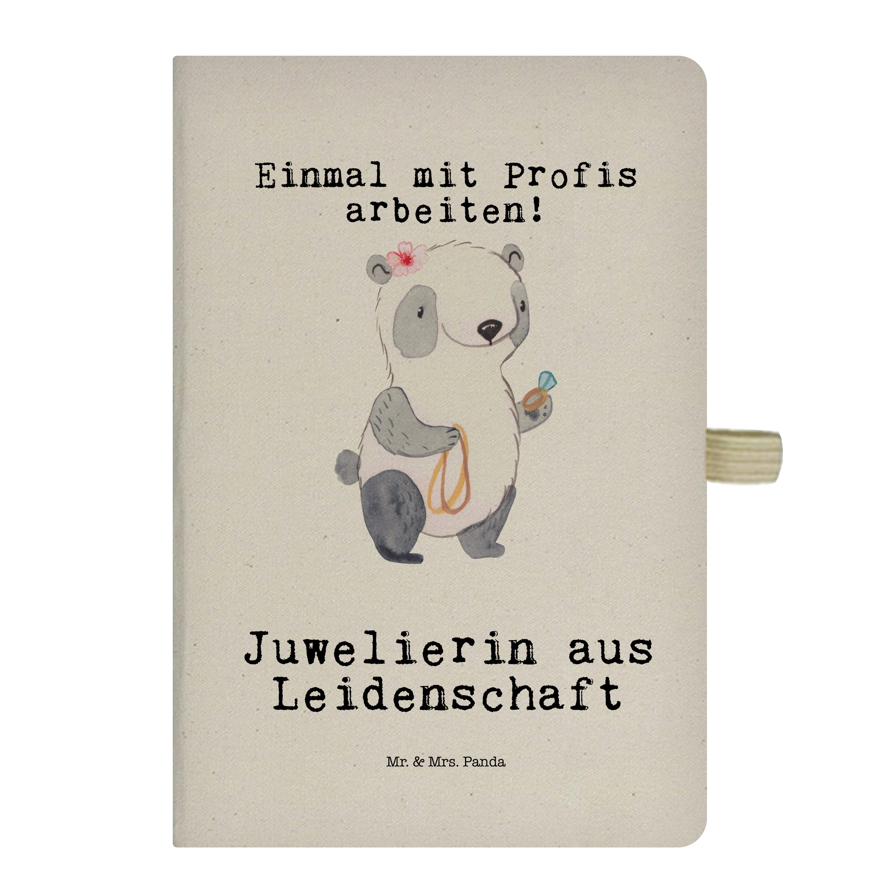 Mr. & Mrs. Panda Mr. Leidenschaft Panda - Schen Abschied, & aus Juwelierin Mrs. - Transparent Geschenk, Notizbuch