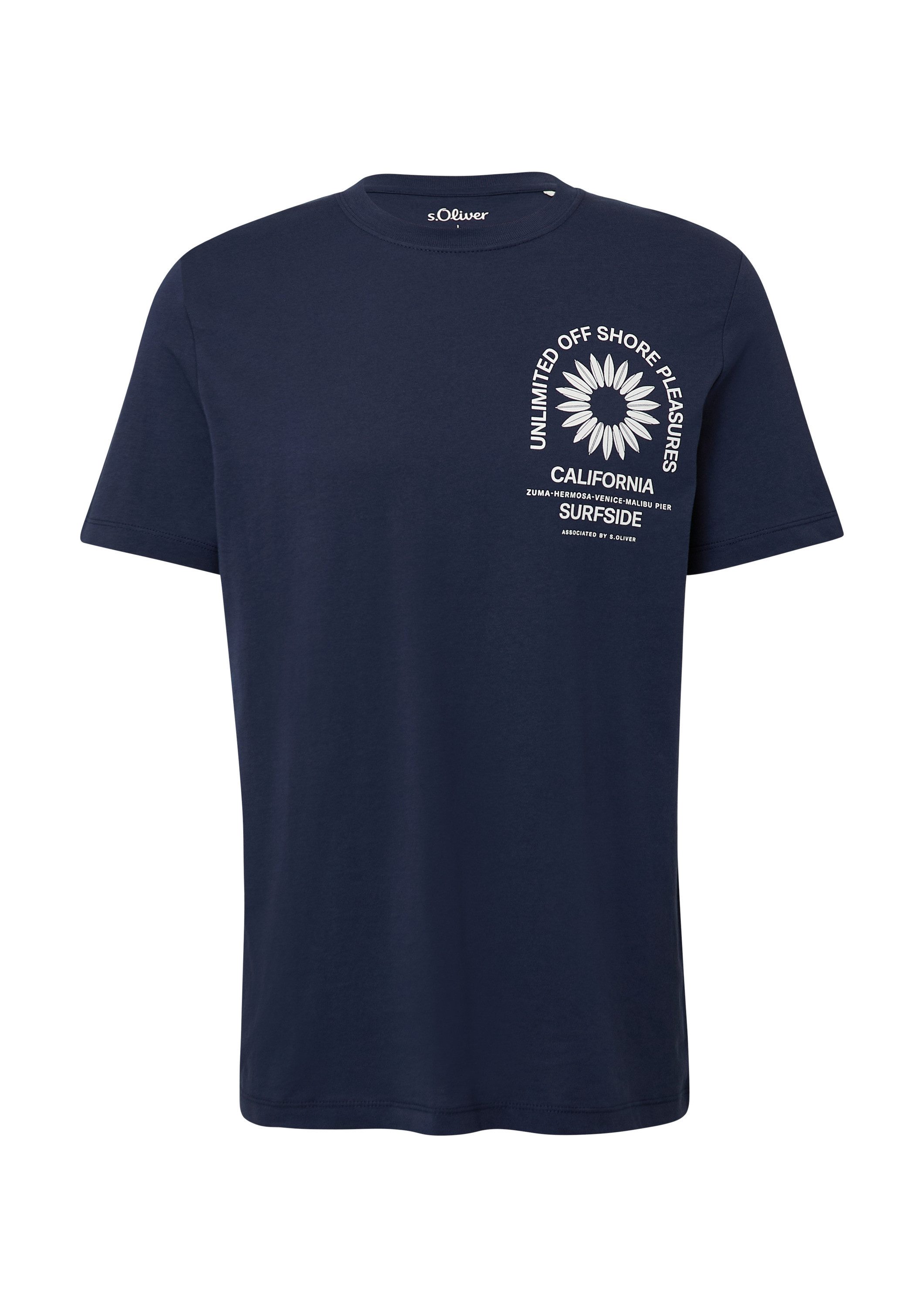 s.Oliver Kurzarmshirt T-Shirt T-Shirt mit Crew günstig online kaufen