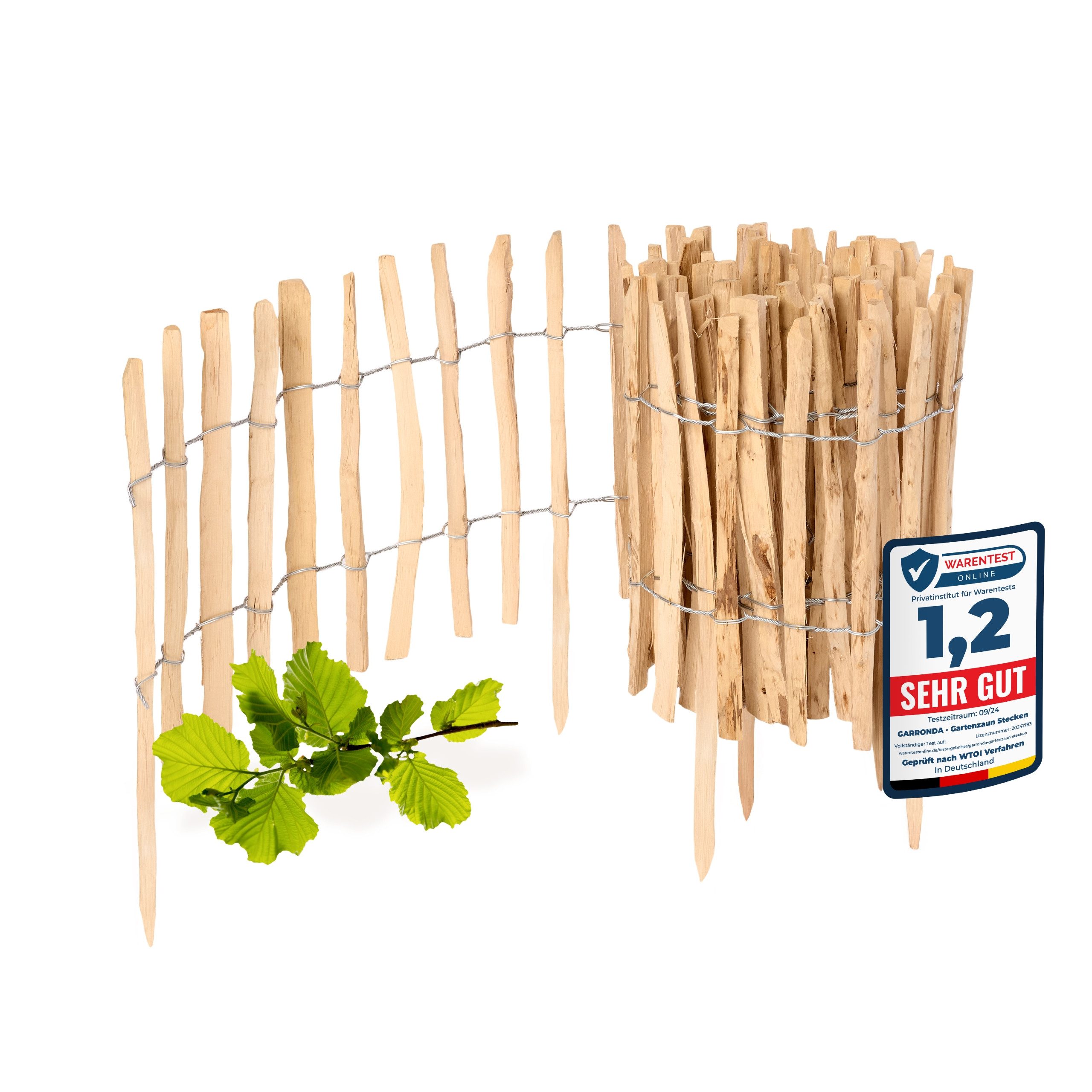 Thumbnail - Garronda Zaun Gartenzaun zum Stecken Zaun Garten Staketenzaun Steckzaun GD-0154, (1-St)