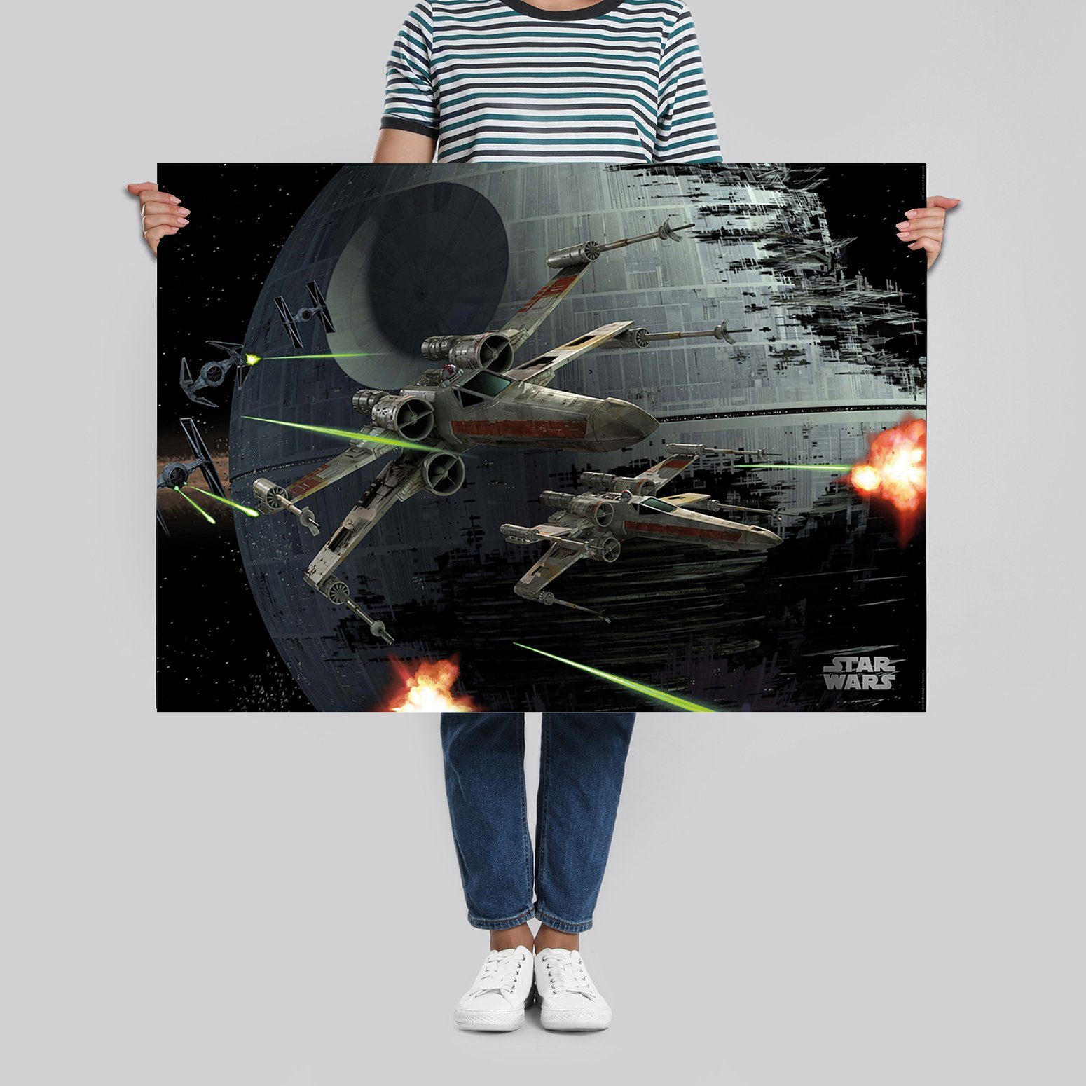 Star Wars Poster Star Wars Poster XWings Space Battle 91,5 x 61 cm