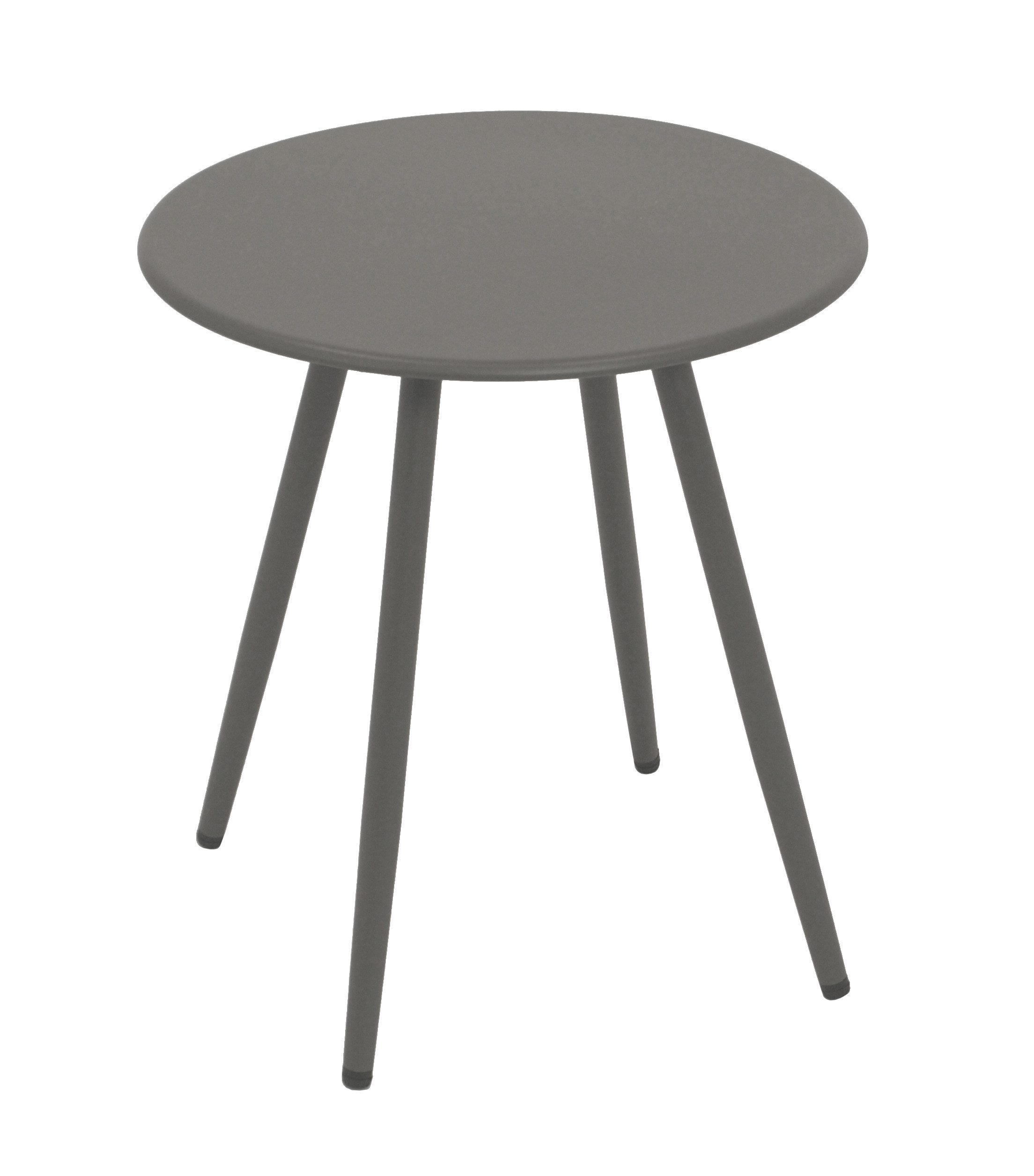 DEGAMO Beistelltisch DENVER 45cm rund, Stahl, Innen und Außen