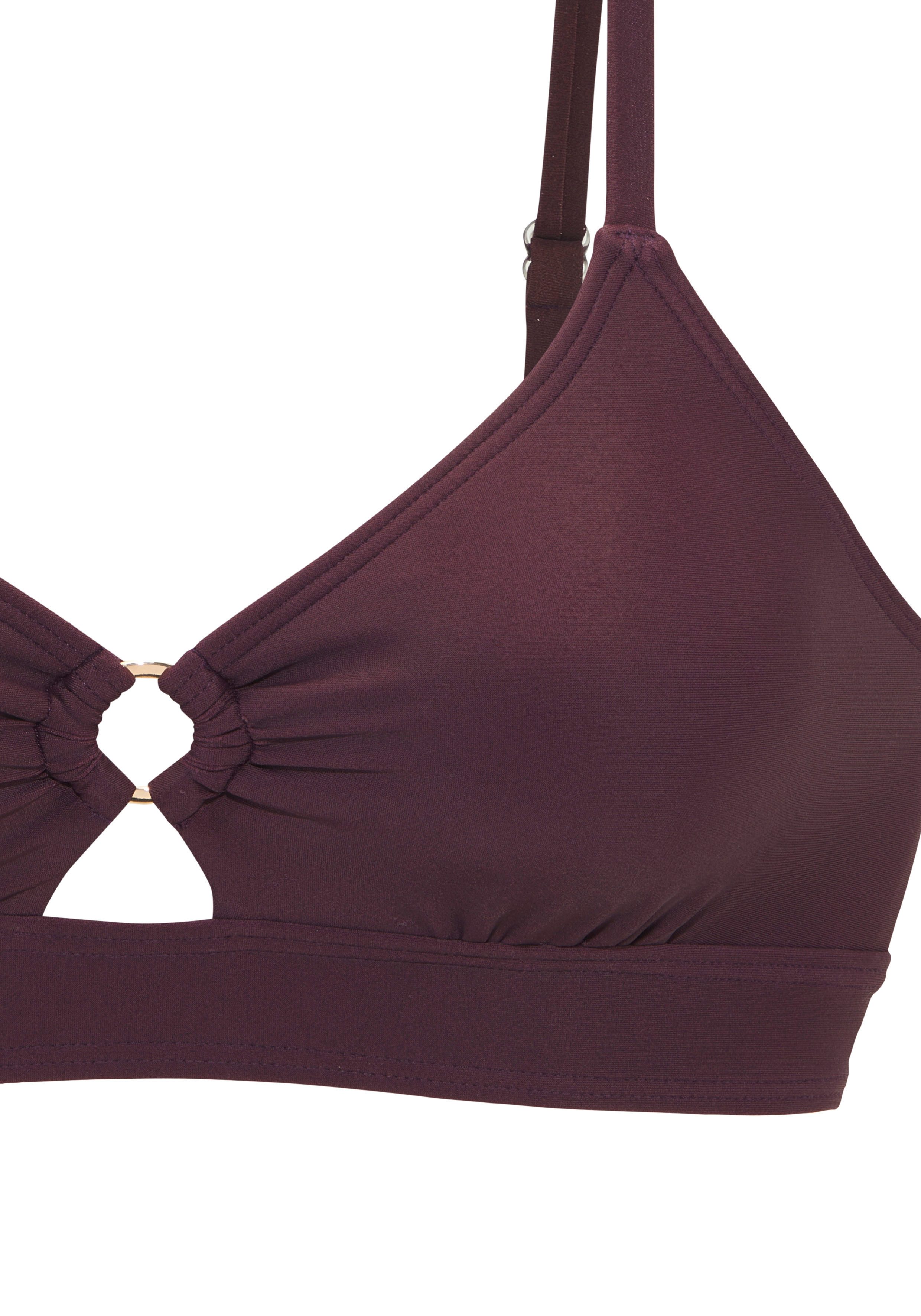 LASCANA Triangel-Bikini-Top Lolo, mit Zierring zwischen den Cups