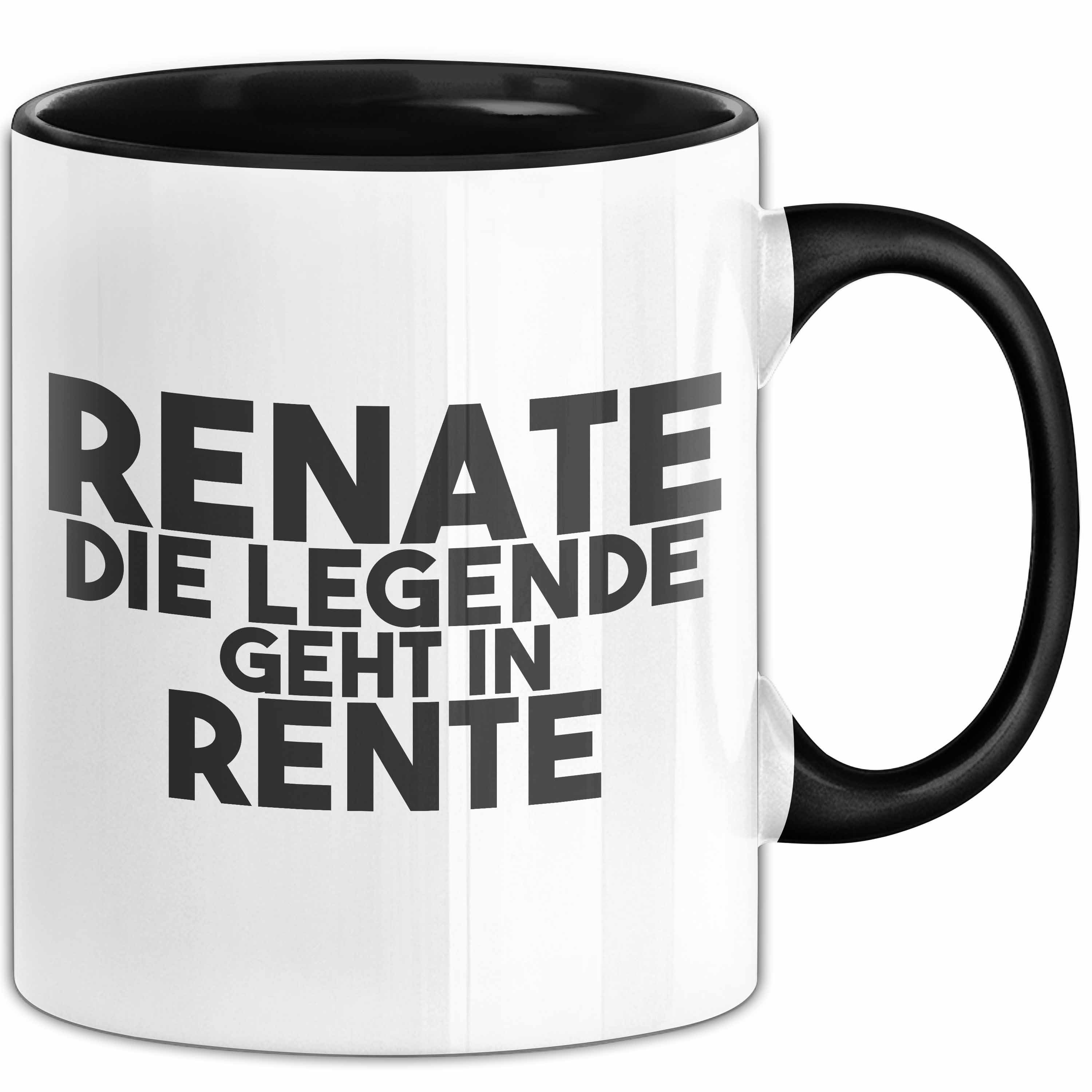 Trendation Tasse Renate Tasse Renate – Die Legende Geht In Rente Geschenk, Keramik