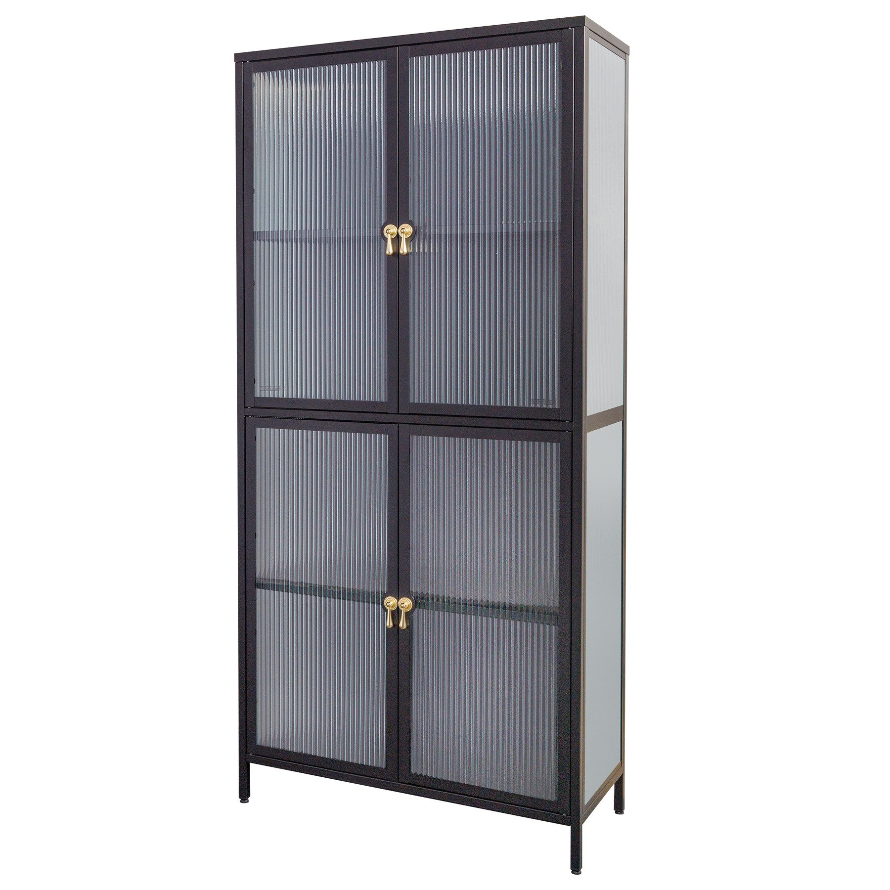 riess-ambiente Vitrine AMSTERDAM 180cm schwarz / günstig online kaufen