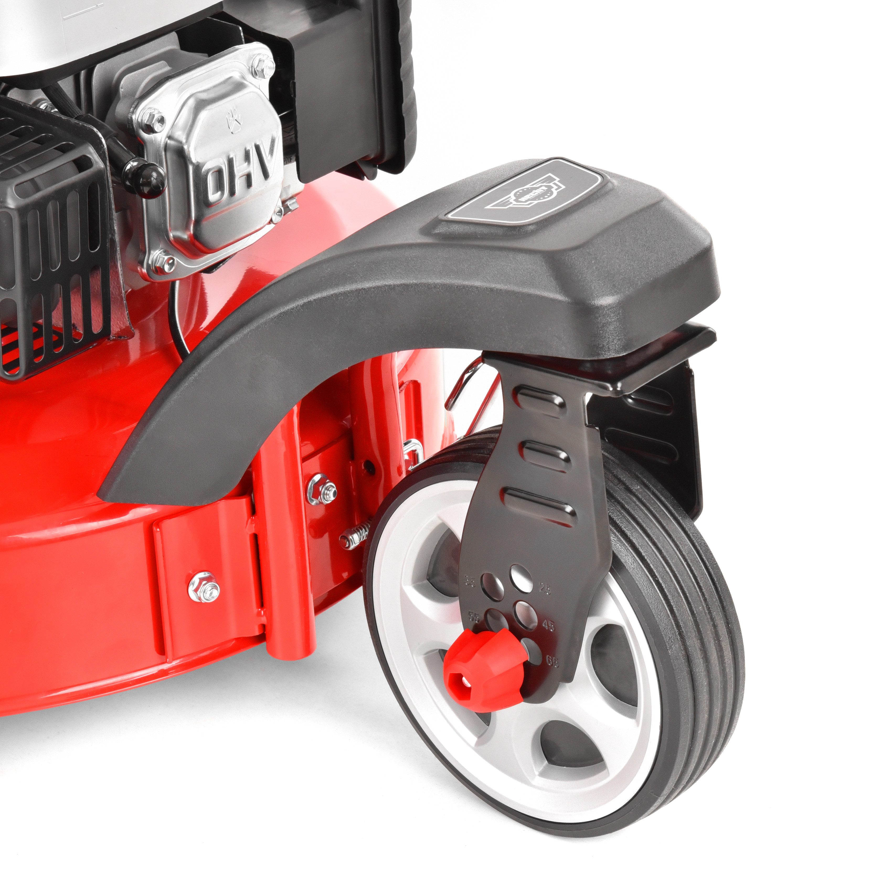 Hecht Benzinrasenmäher 3-Rad Mäher 5563 SXE mit Elektrostart, Radantrieb, 5in1 Funktion, 56 cm Schnittbreite, 4-Gänge, 3 - 4,5 kmh, 4,4 kW / 6,0 PS