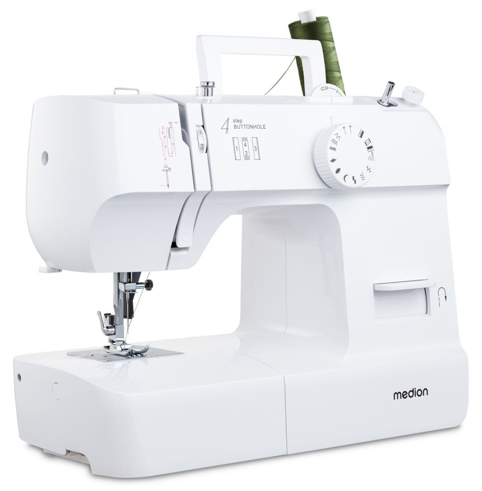 Nähmaschine SM70 (MD 11179), 12 Stichmuster, Rückwärtstaste, 70 Watt Motorleistung