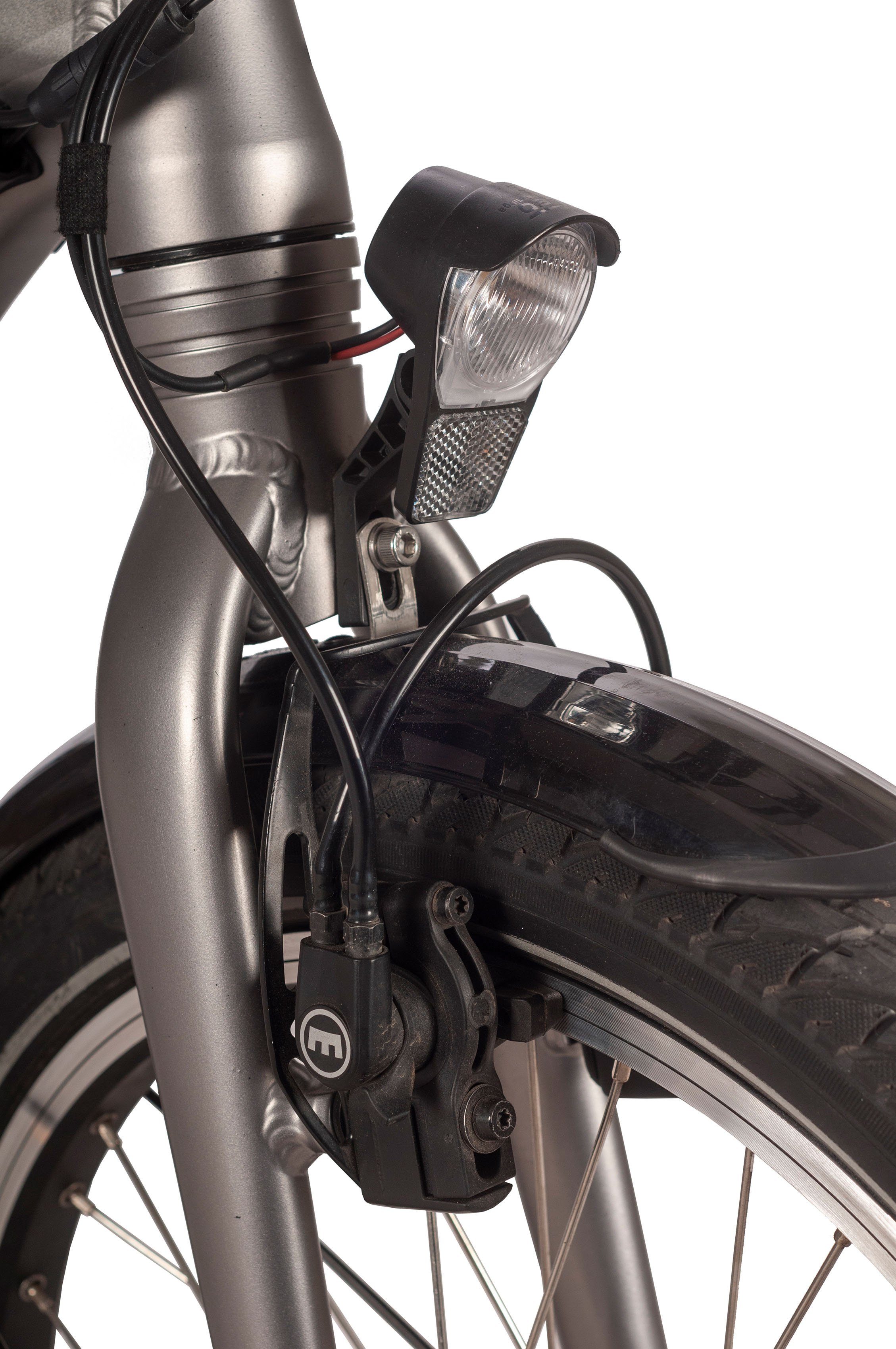 SAXONETTE E-Bike Compact (mit Wh Gang, Akku, Nabenschaltung, Premium Akku-Ladegerät) 360 Mittelmotor, 7 Plus